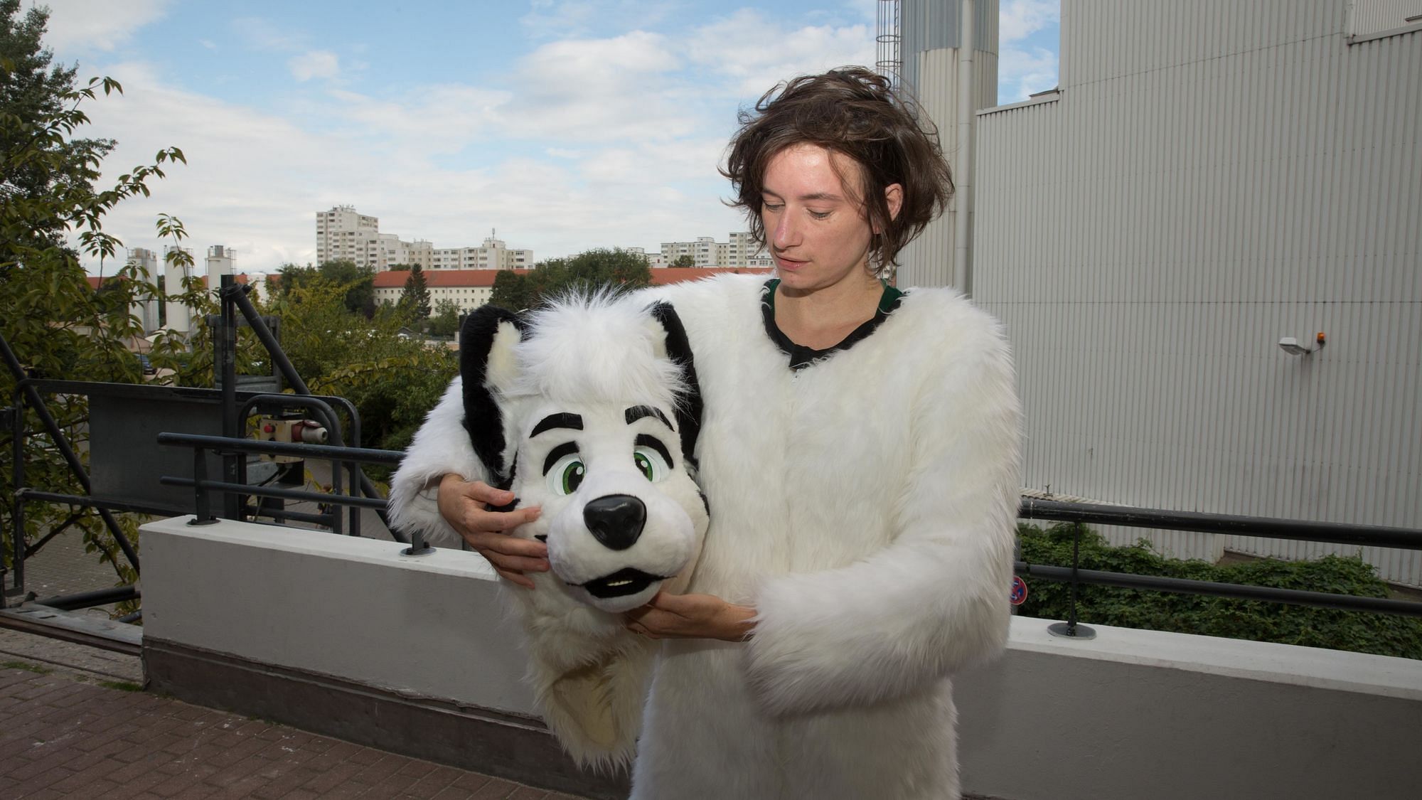 Ich, Snowi der weiße Plüschwolf