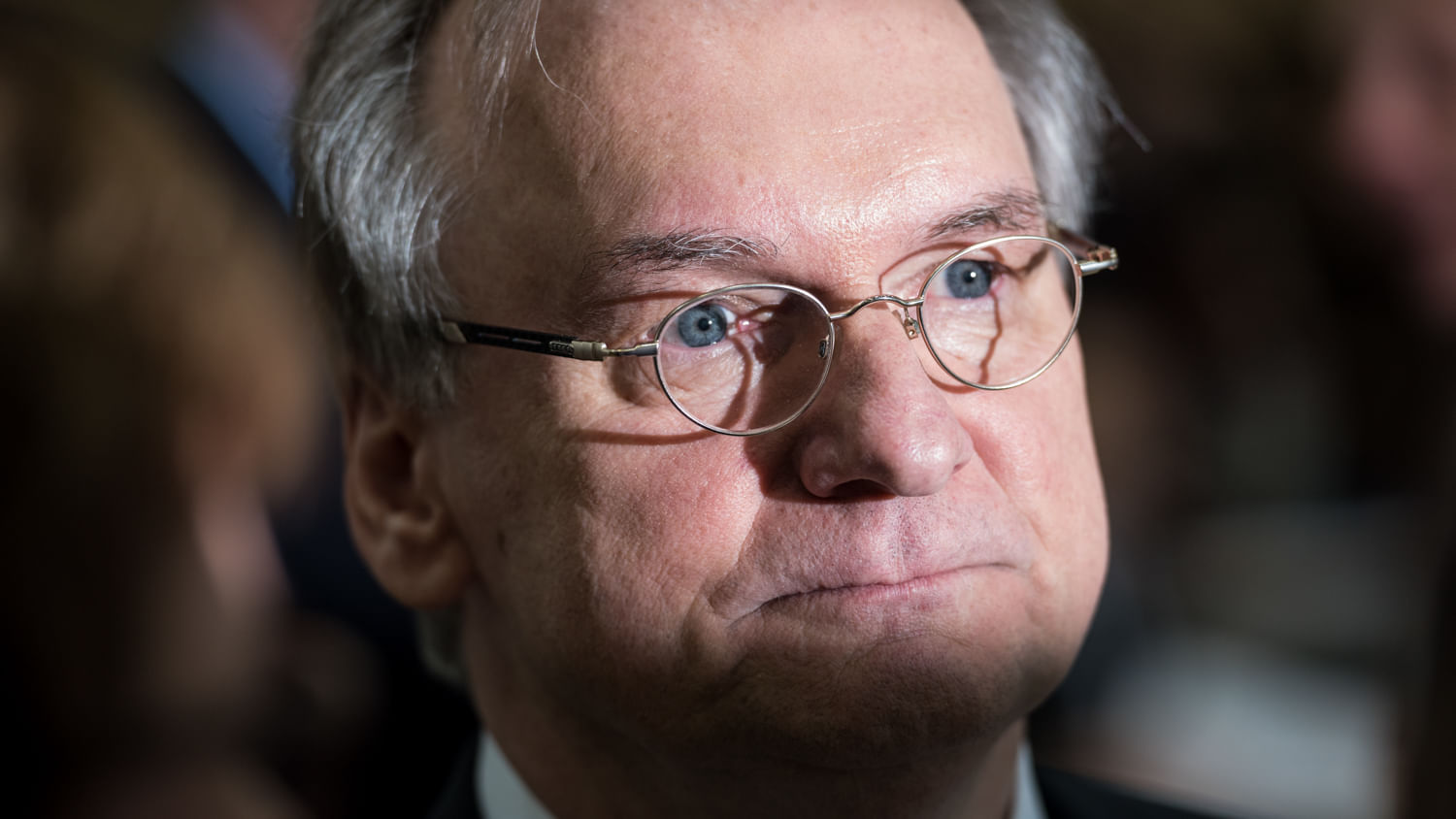 Nahaufnahme auf das Gesicht von Reiner Haseloff.