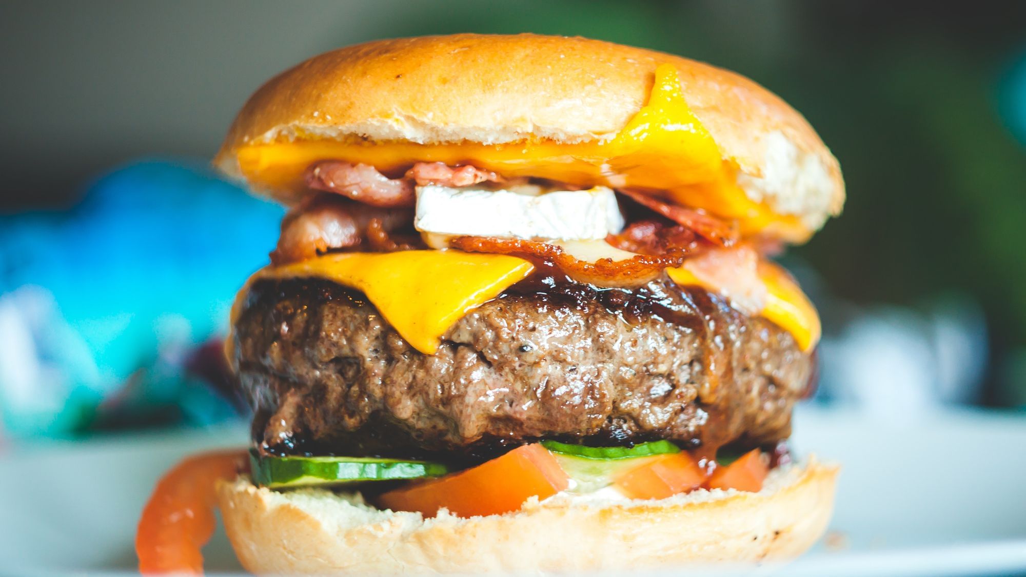 Ein saftiger Burger.