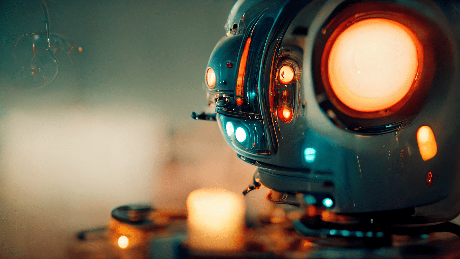 Ein Roboter-Artiges Kugelgebilde ist auf dem Bild zu erkennen