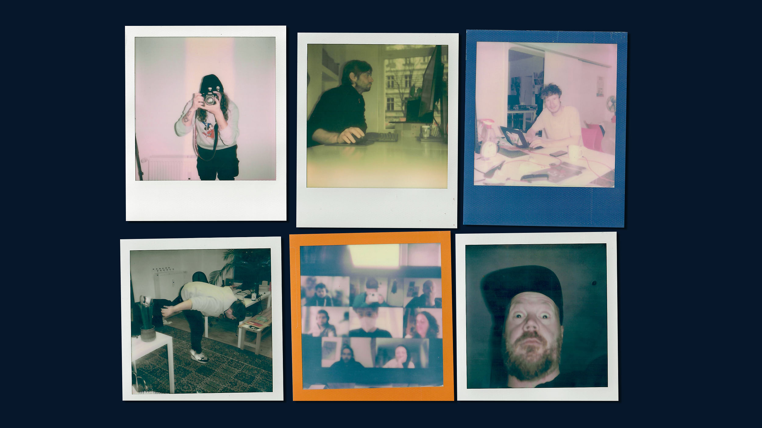 Eine Collage verschiedener Polaroids aus der KR-Redaktion.