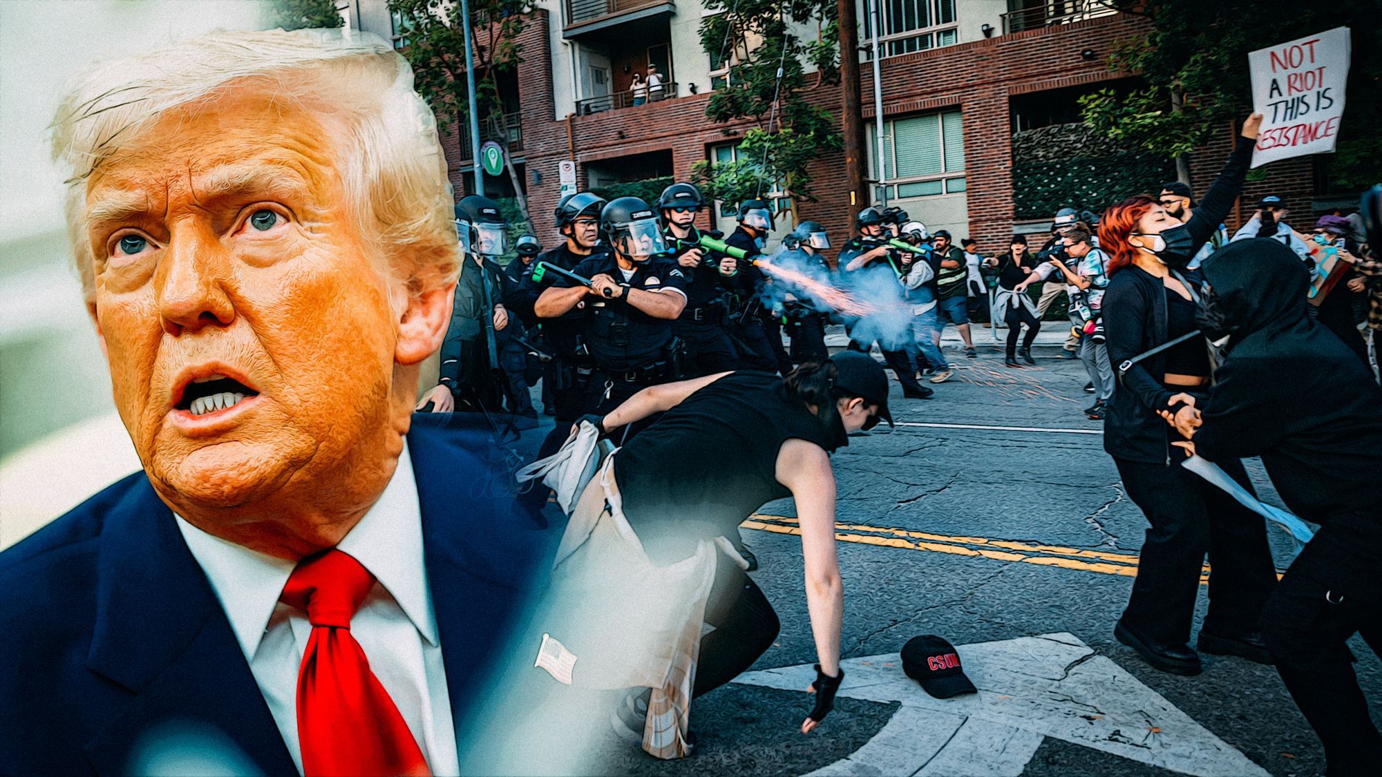 Trump schickt die Nationalgarde zu Protesten in LA