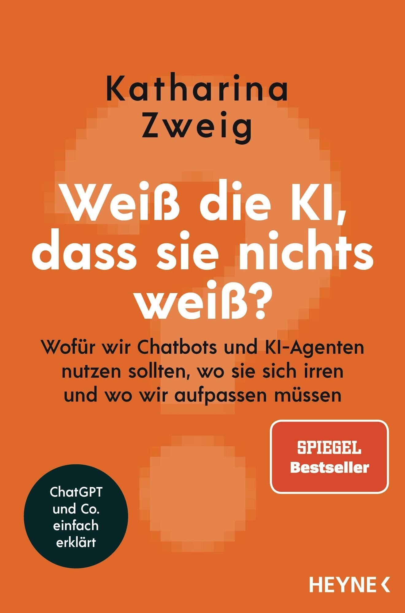 Buchumschlag von Katharina Zweigs "Weiß die KI, dass sie nichts weiß"