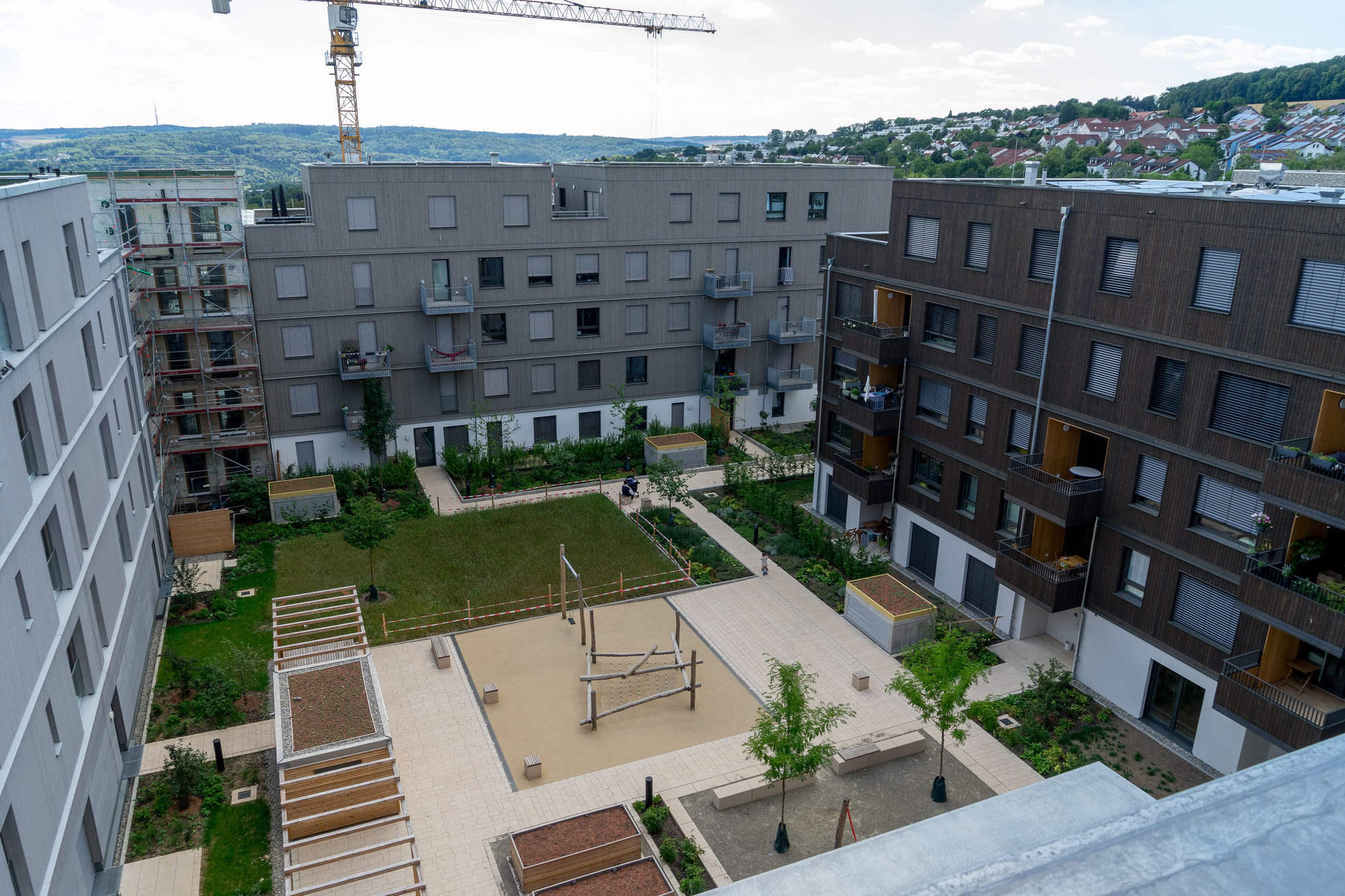 Wo früher eine Kaserne war, entsteht nun das neue Weinberg-Quartier. 