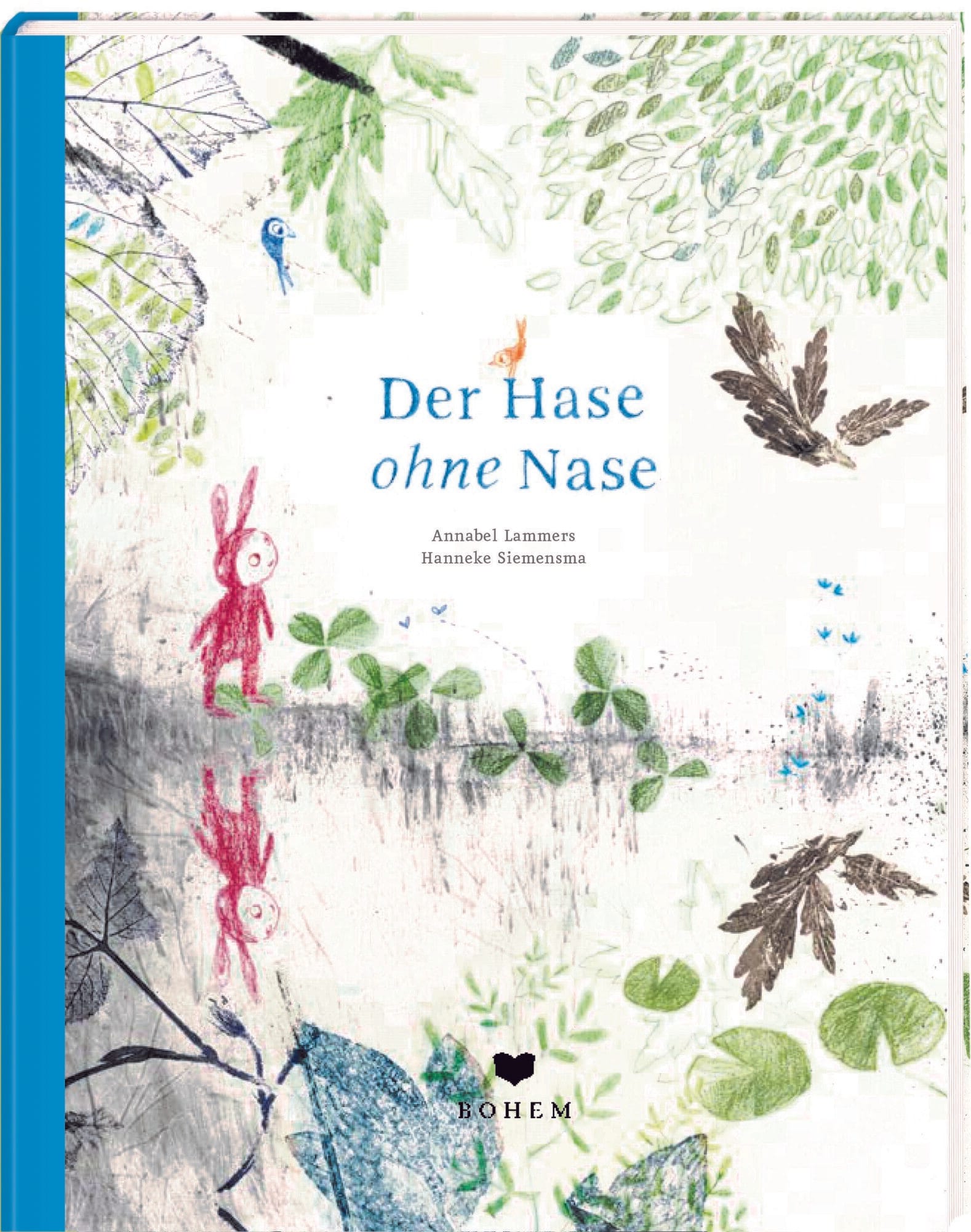 Das Buchcover zeigt eine Bunt- und Bleistiftzeichnung eines kleinen Hasen.