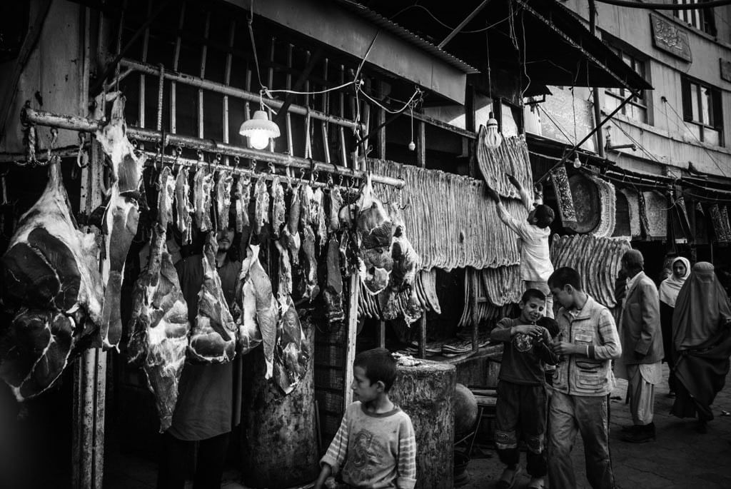 Der Marktplatz, das Fleisch