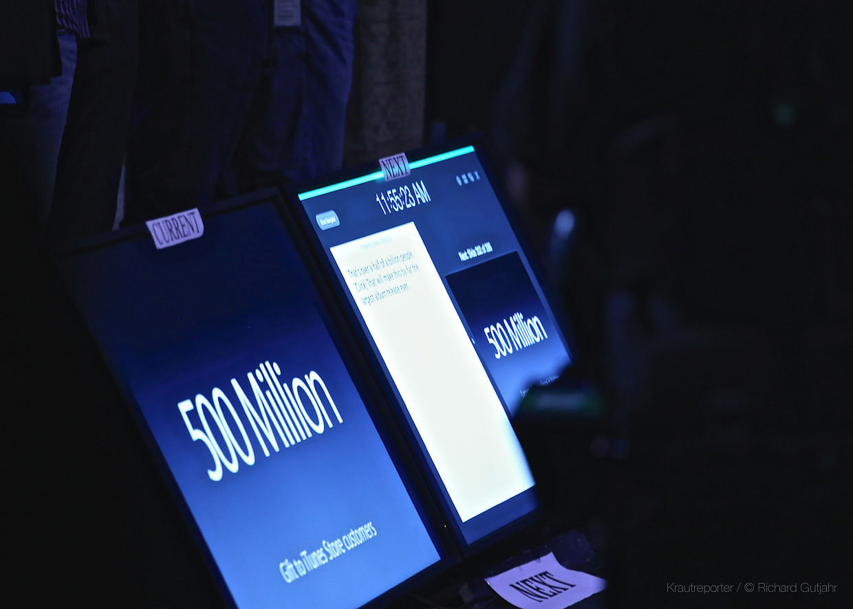Die Keynote-Monitore für die Speaker