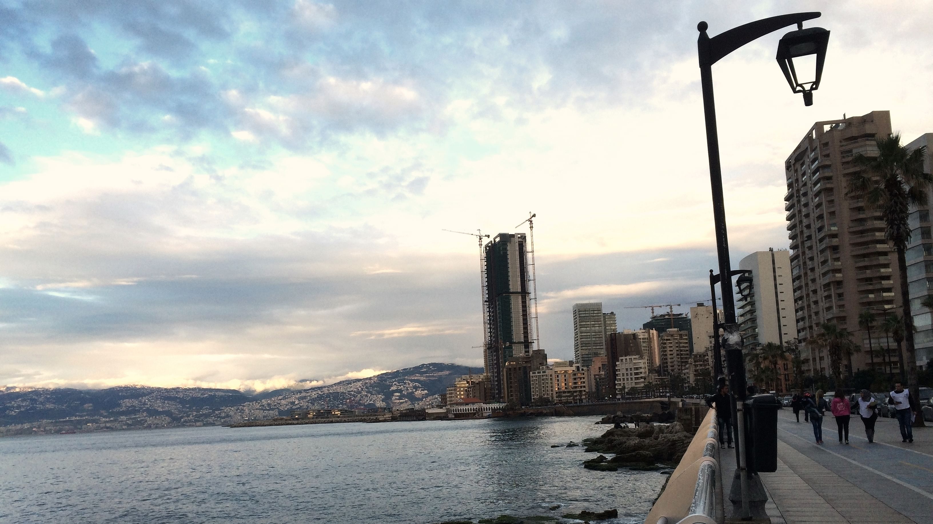 Die Corniche von Beirut