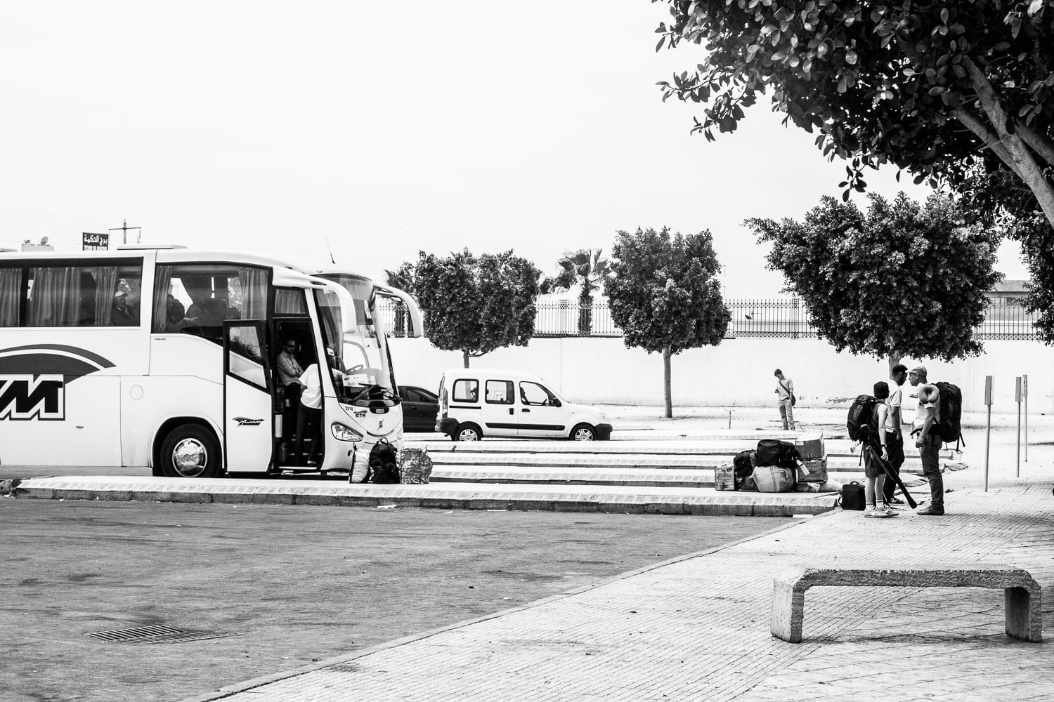 Der Kastenwagen am Busbahnhof von Agadir