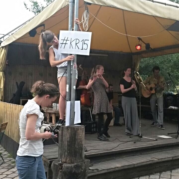 Der richtige Hashtag für den Abend.