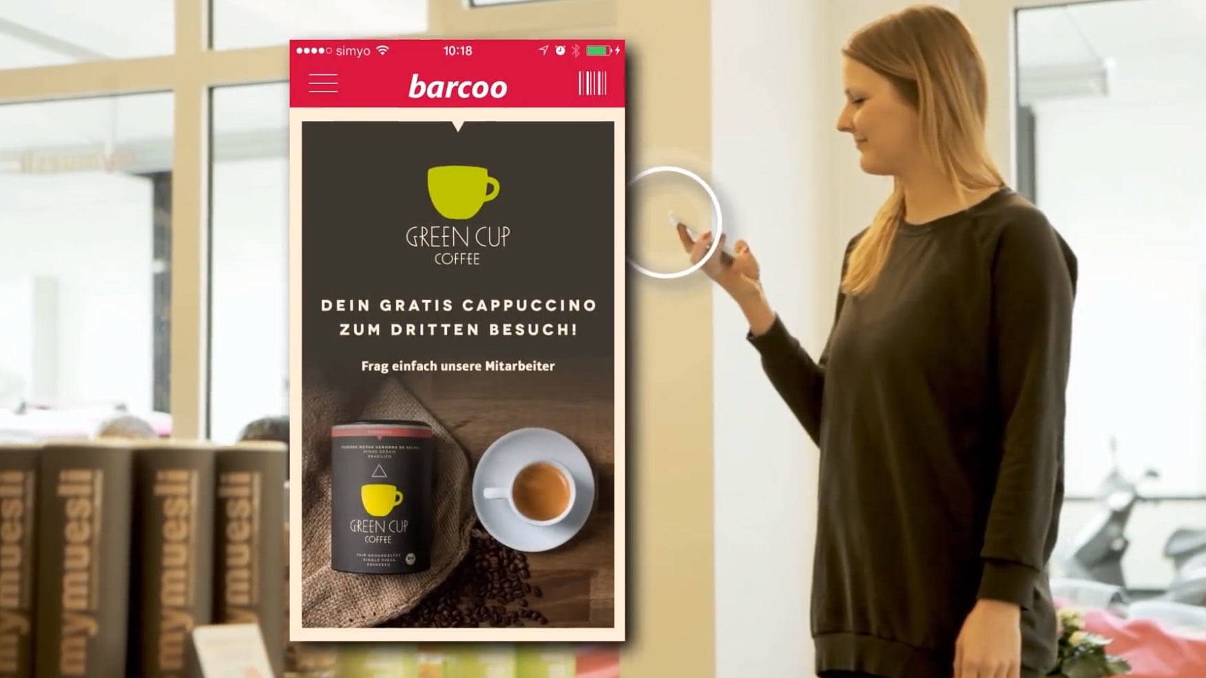 MyMüsli lud treue Kunden in München auf einen Kaffee ein.