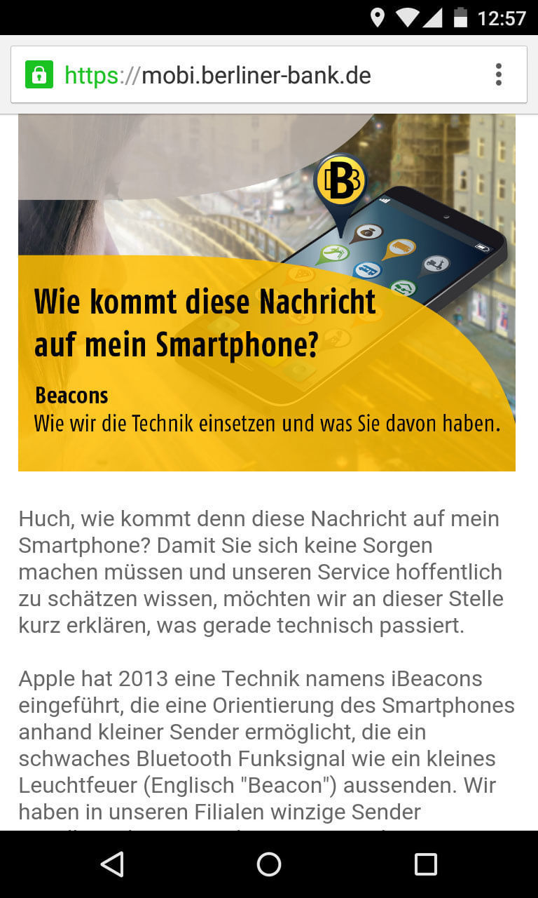 Noch ist die Technik erklärungsbedürftig.