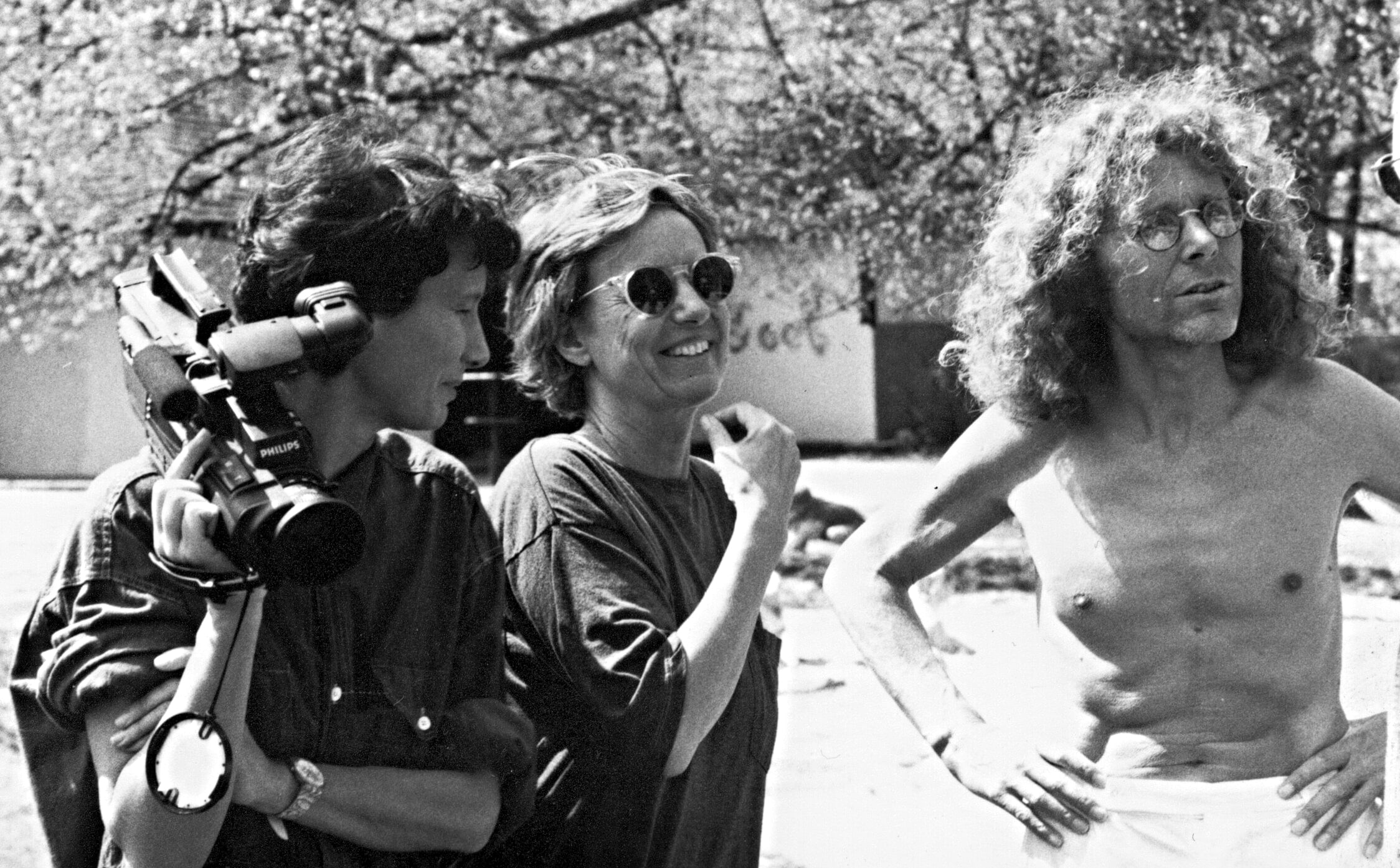 Ritter und Langhans bei Dreharbeiten.