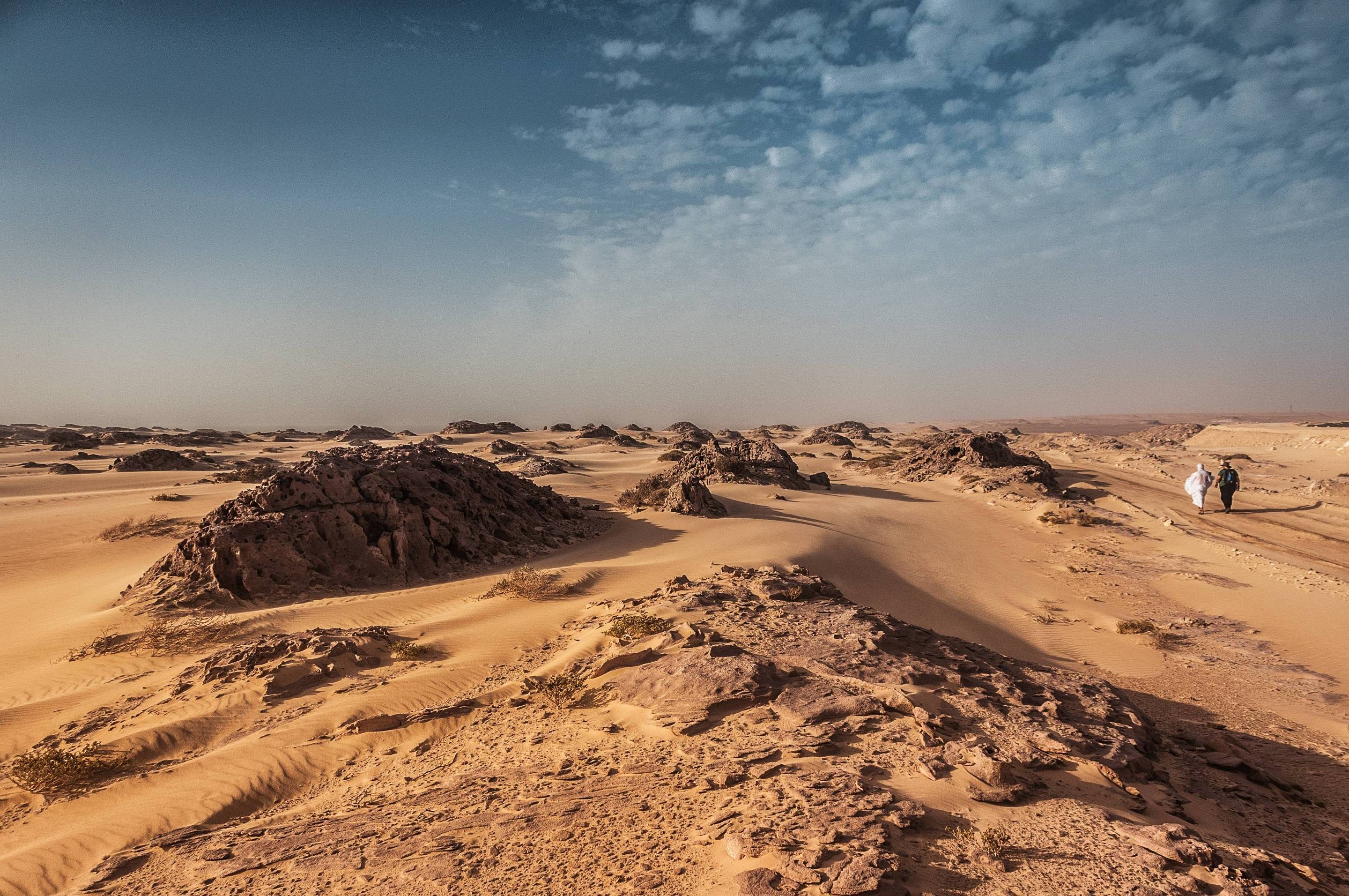 Auf dem Weg zur Atlantikküste: Cap Blanc - eine Halbinsel nahe Nouadhibou, am Wendekreis des Krebses.
