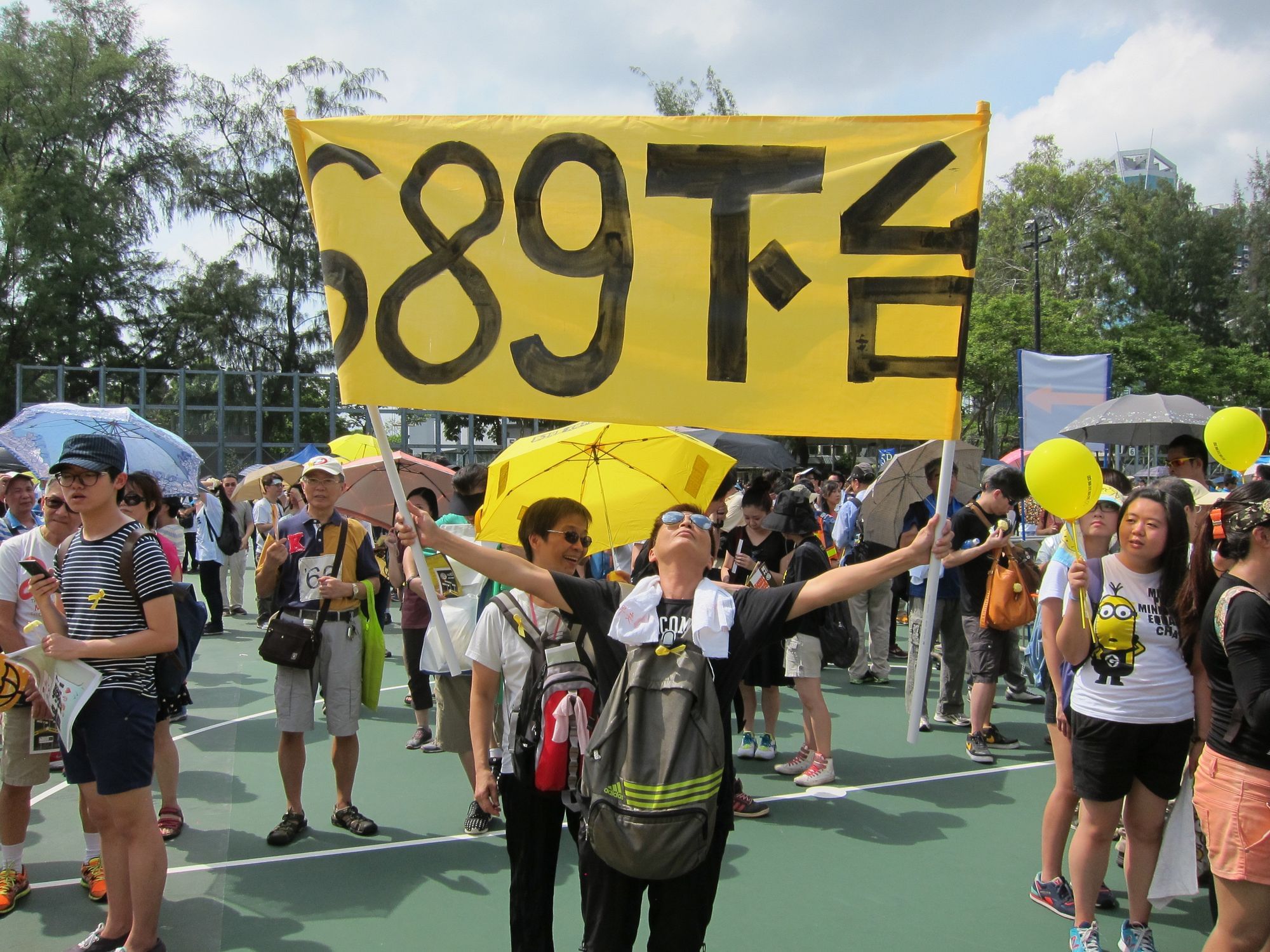 "Leung Chun-ying, tritt zurück"