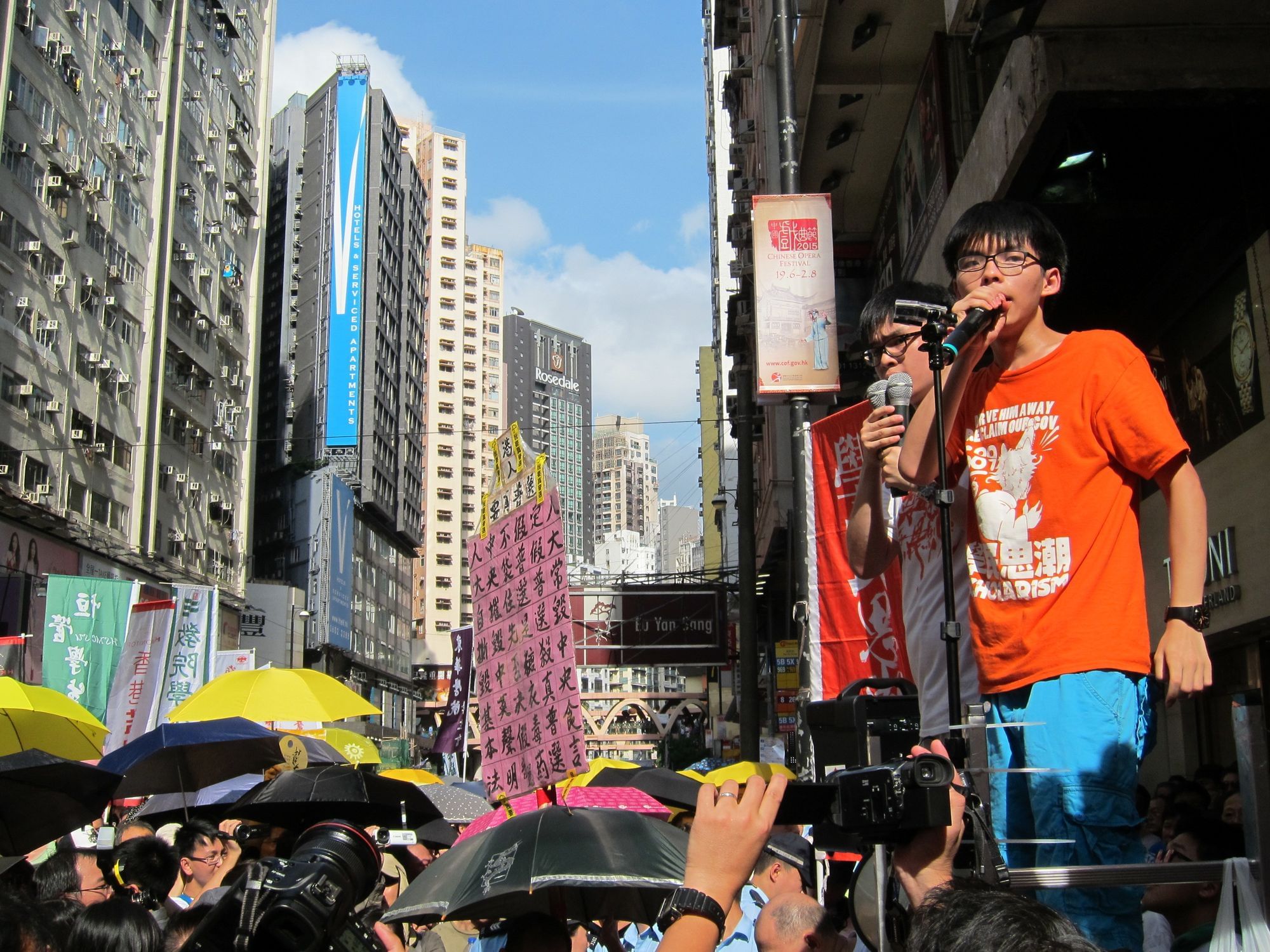 Joshua Wong lässt sich nicht einschüchtern