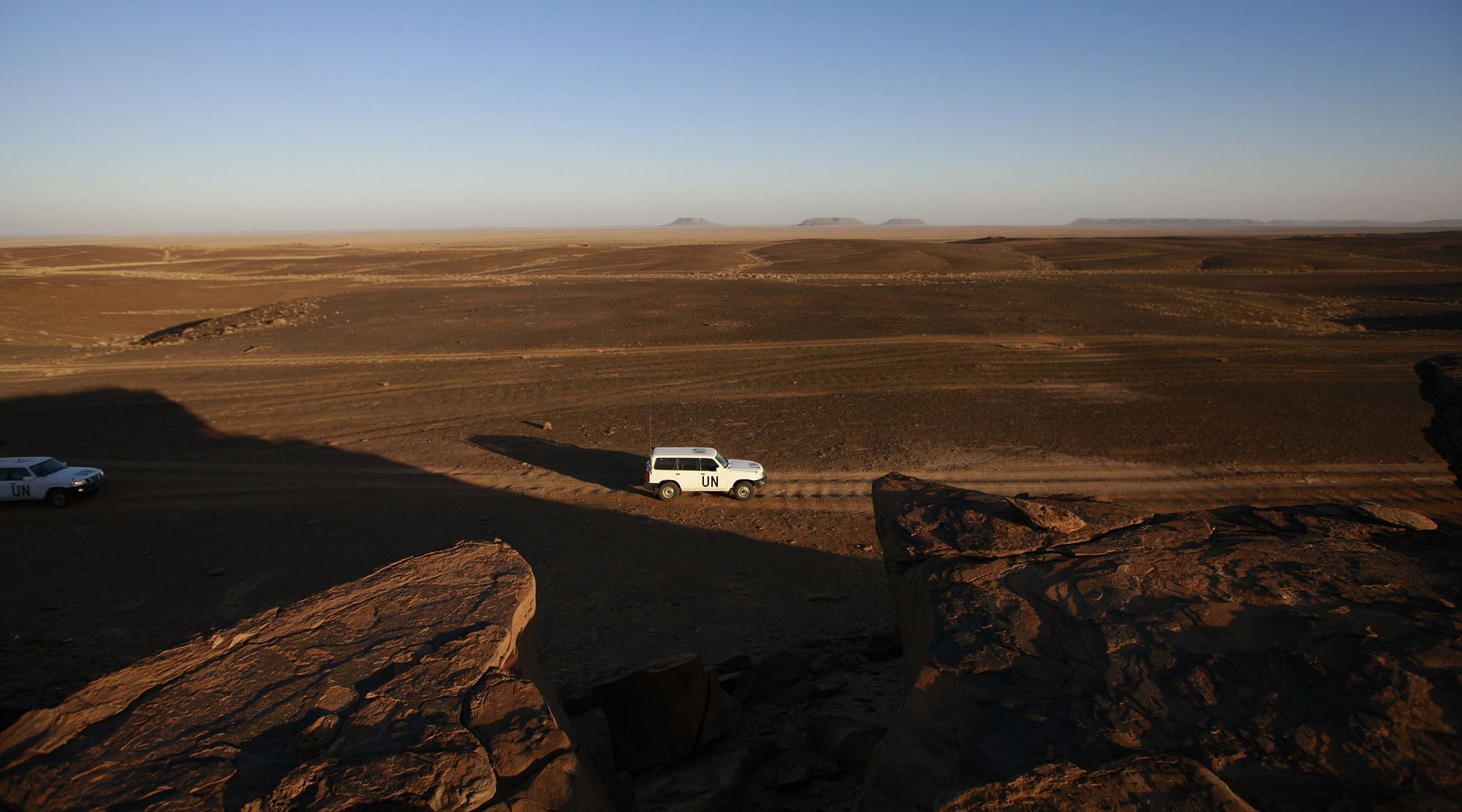 UN-Patrouille in der Westsahara