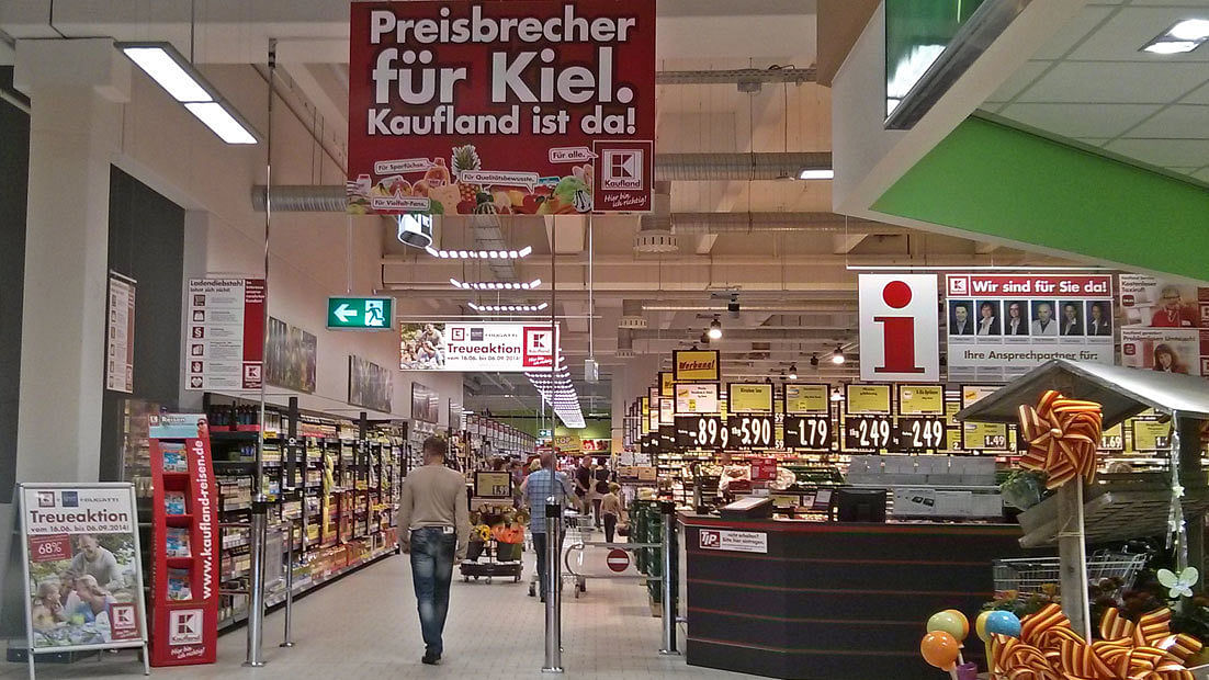 Groß und billig: Kaufland versteht sich als "Preisbrecher für Kiel".