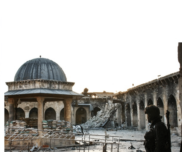 Die Umayyaden-Moschee in Aleppo
