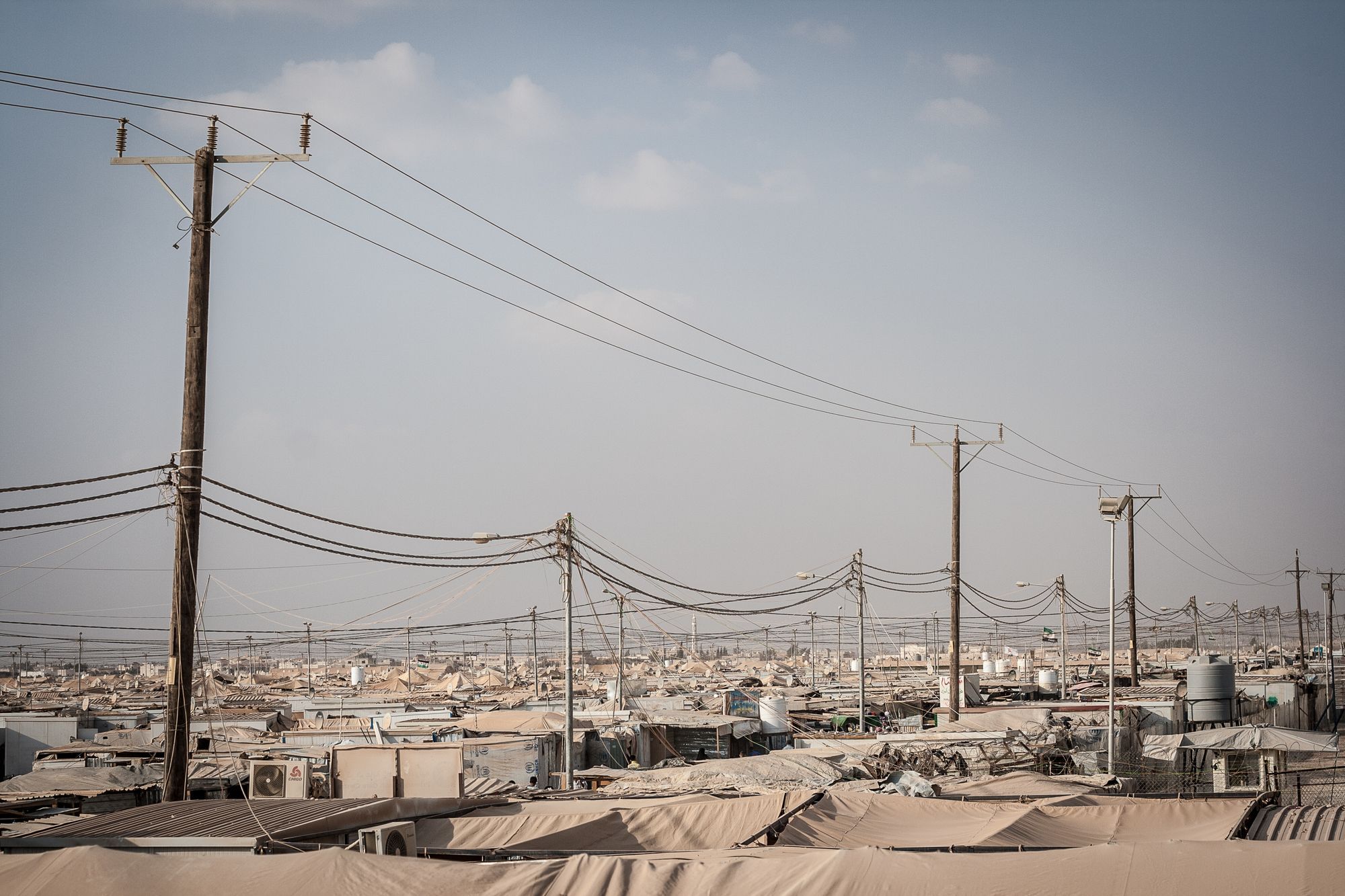 Das Flüchtlingslager Zaatari in Jordanien im Herbst 2013