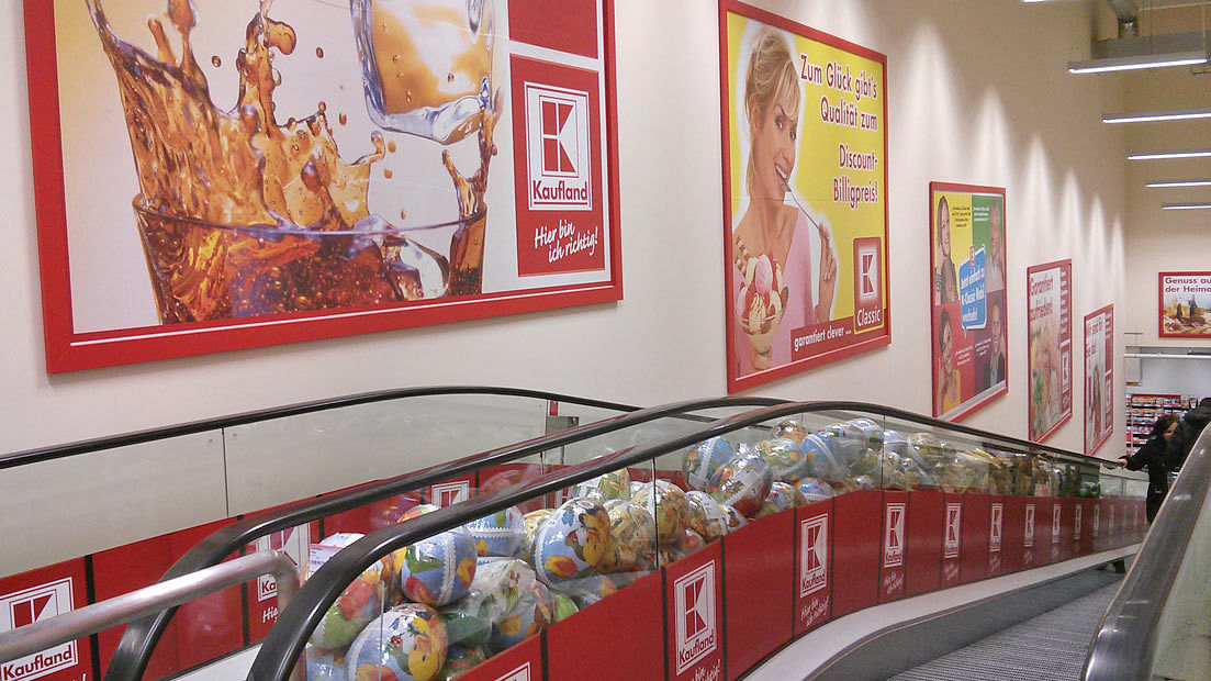 Im ehemaligen Hertie-Kaufhaus in Borbeck hat sich Kaufland auf zwei Geschossen ausgebreitet.
