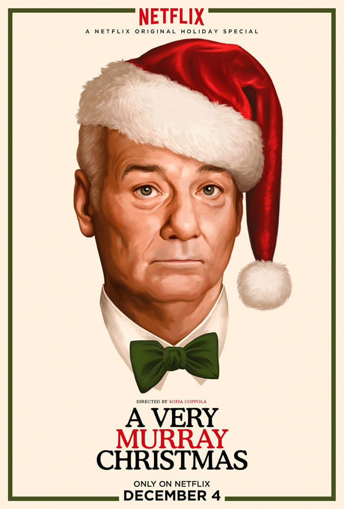 Warten Sie's ab, im Film träg Murray auch noch einen batmanhaften Nikolausmantel.