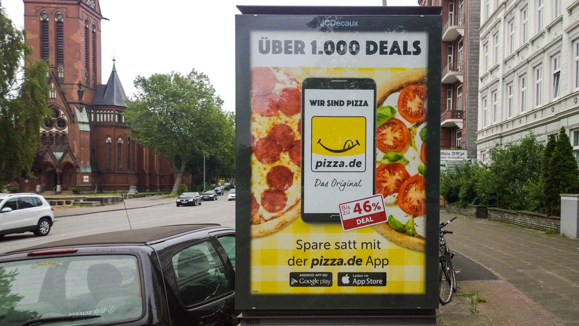 Im Sommer versprach pizza.de "bis zu 46%" auf Bestellungen.