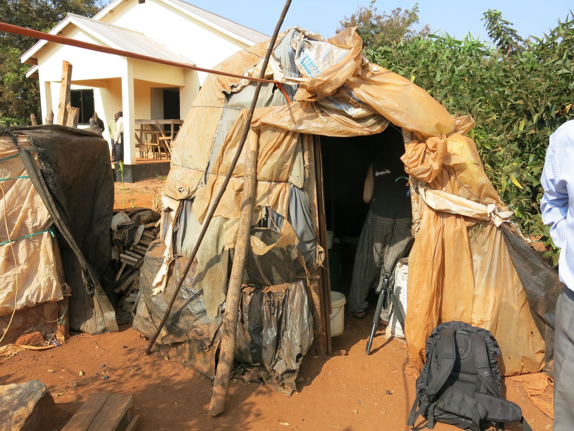 Hamis Chalis' Zelt von außen