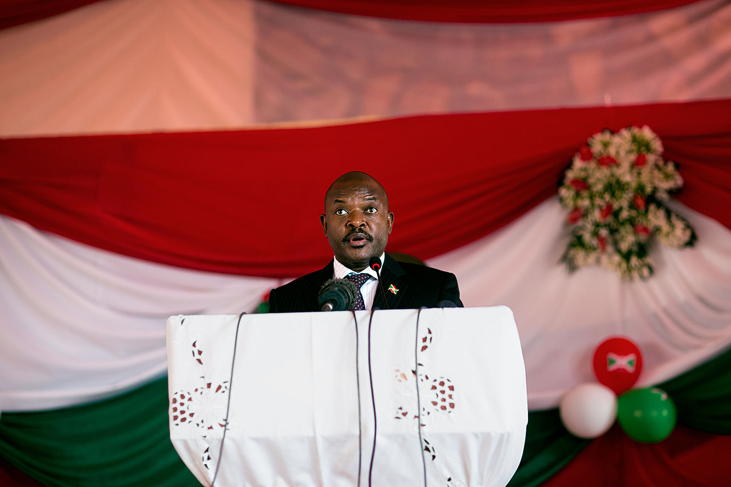 Nkurunziza. Die angekündigte dritte Amtszeit kostete den Präsidenten viele Freunde.
