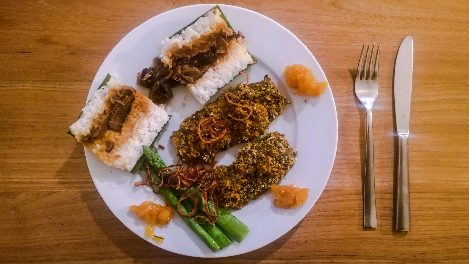 Mit diesem Beweisbild schwinden sie dahin, meine Ambitionen als Sous-Chef in der Gourmetgastronomie.