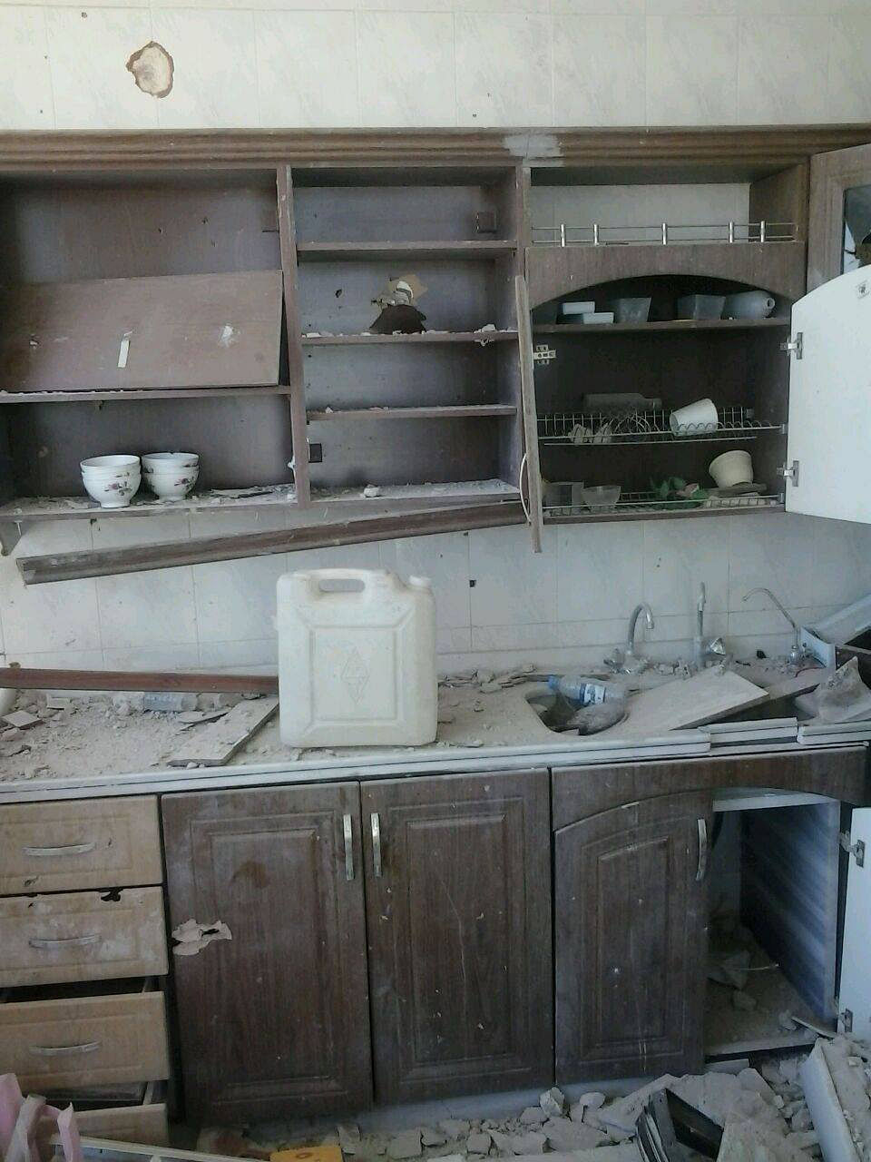 Das Haus der Familie Badr in Damaskus wurde im Krieg teilweise zerstört.