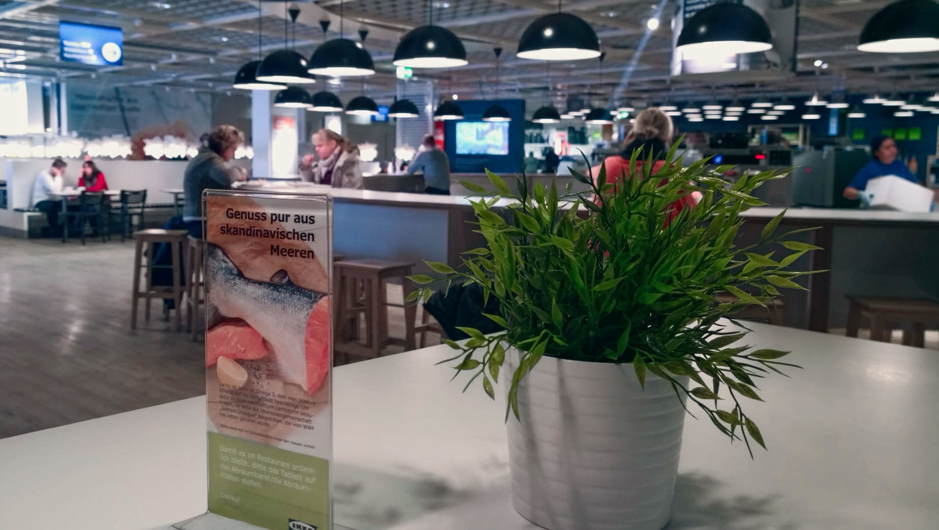 Fast jeder fünfte Ikea-Kunde macht Mittagspause im Restaurant.