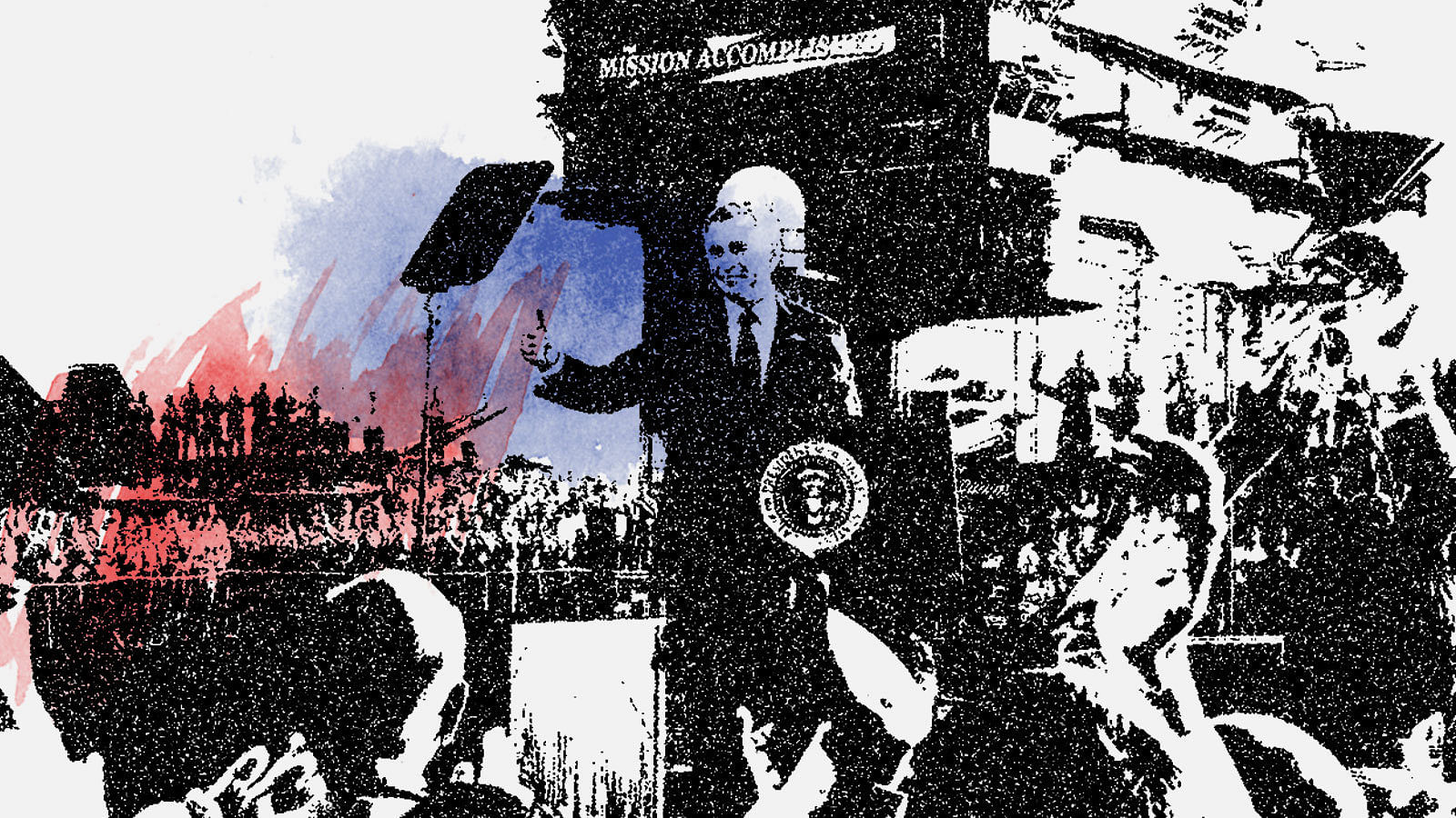 "Mission Accomplished" verkündete der damalige US-Präsident George W. Bush im Mai 2003, werbewirksam vom Deck eines Flugzeuträgers aus. Dabei sollte der eigentliche Krieg jetzt erst beginnen.