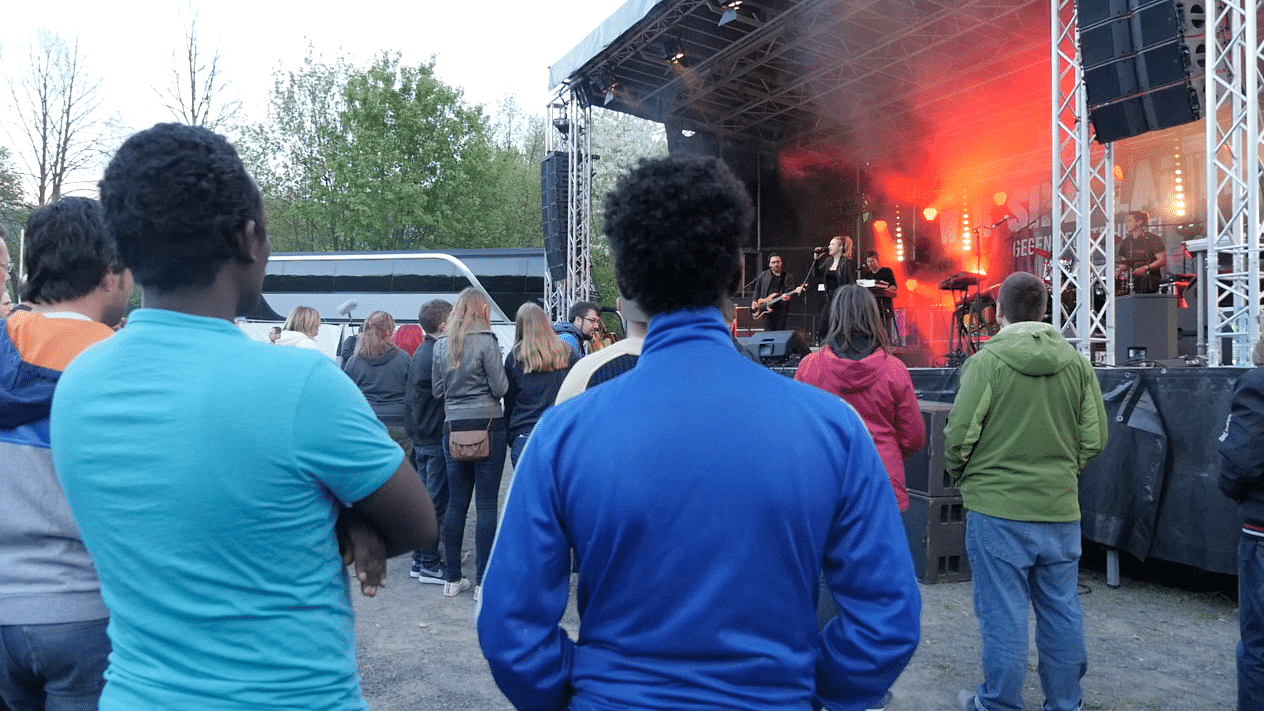 Refugees welcome - beim Konzert