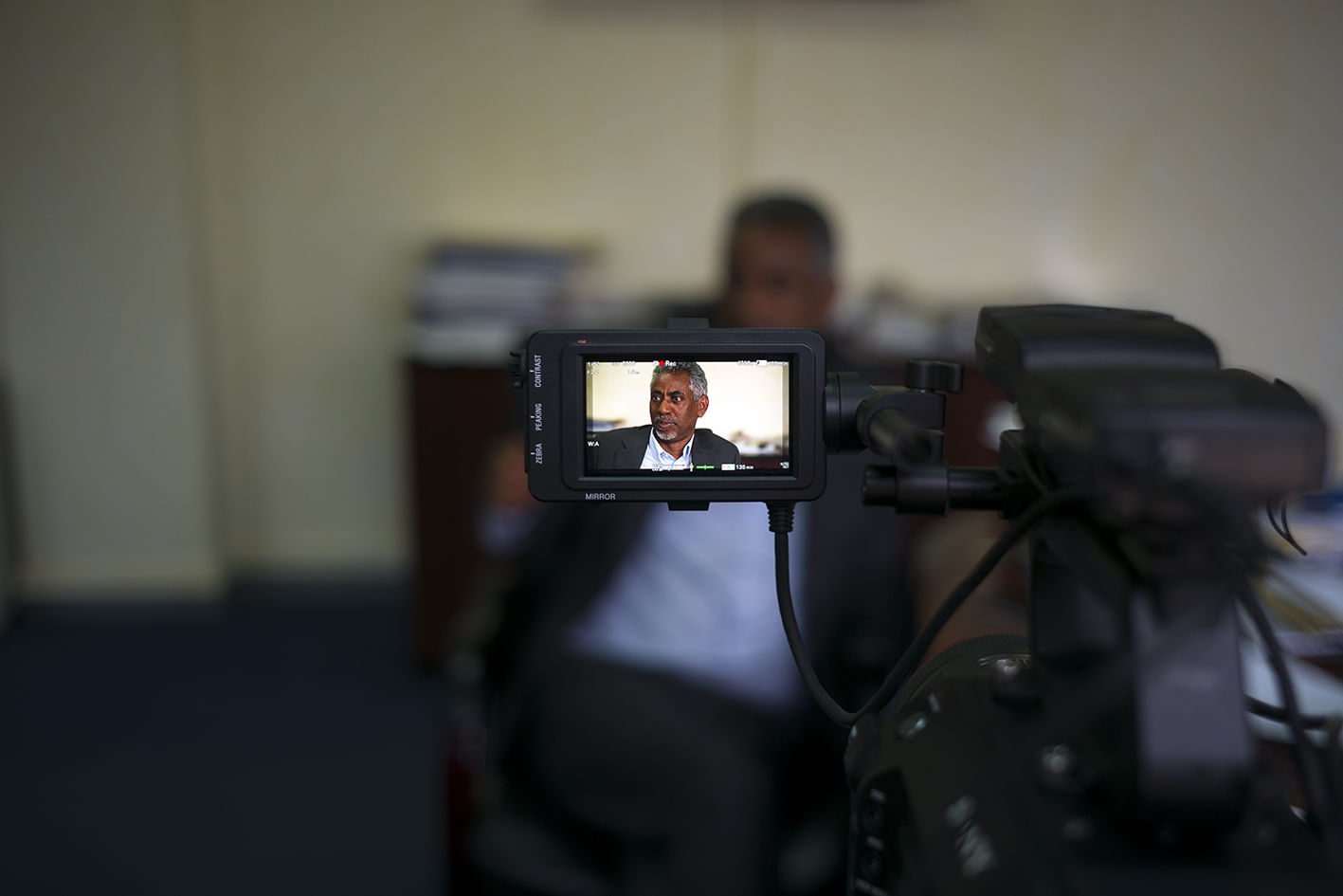 Informationsminister Yemane Gebremeskel. 