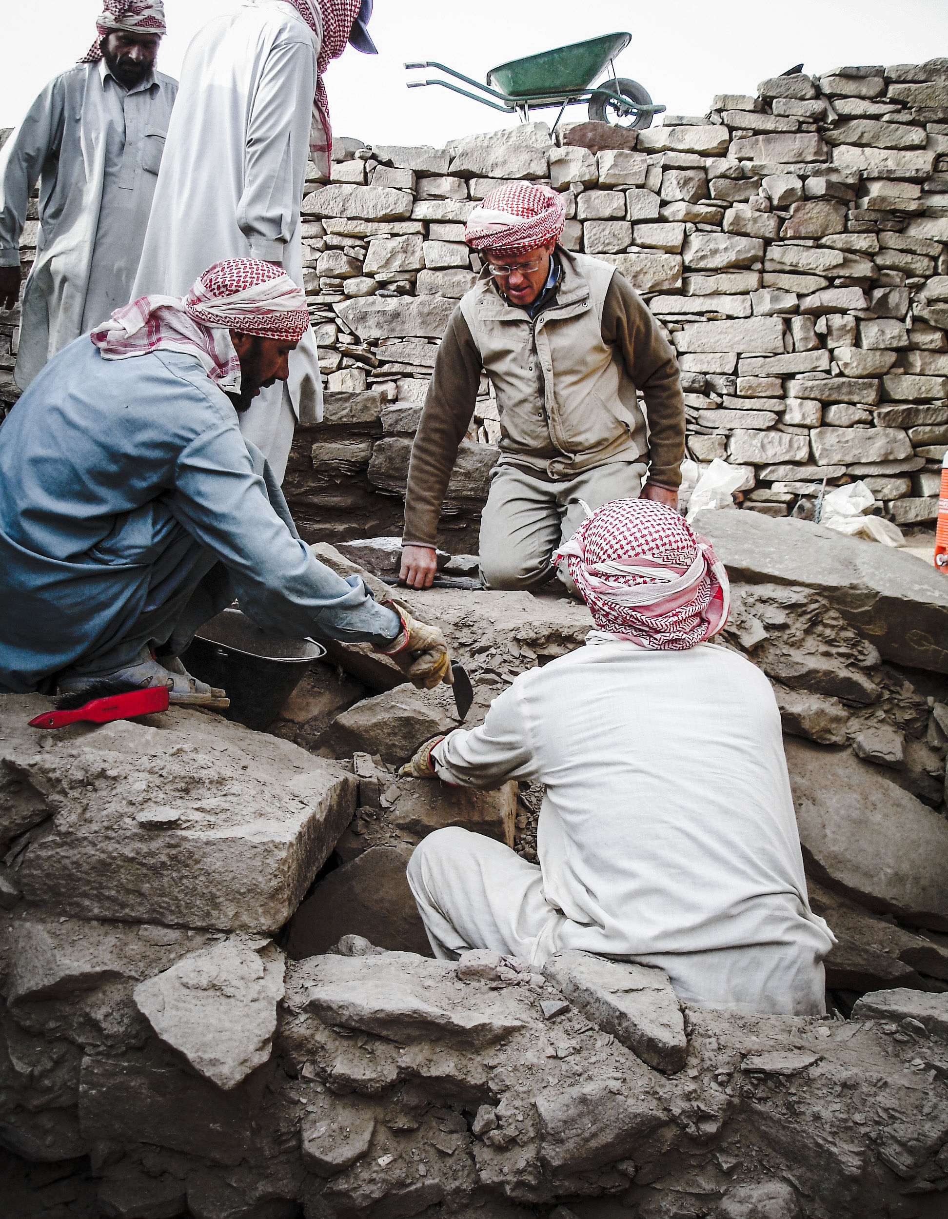 Grabung in der Oase Tayma in Saudi-Arabien