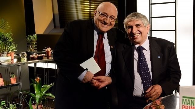 Gheorghe Burnei und Dan Mircea Enescu, Manager des Grigore-Alexandrescu-Hospitals.