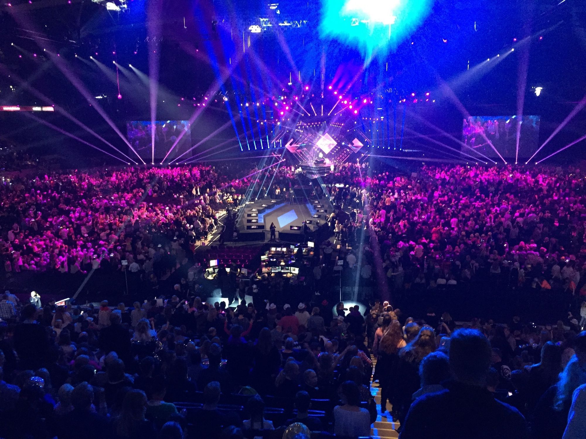 Blick in die Melodifestivalen-Halle "Friends Arena" zum Finale 2017 am 11. März