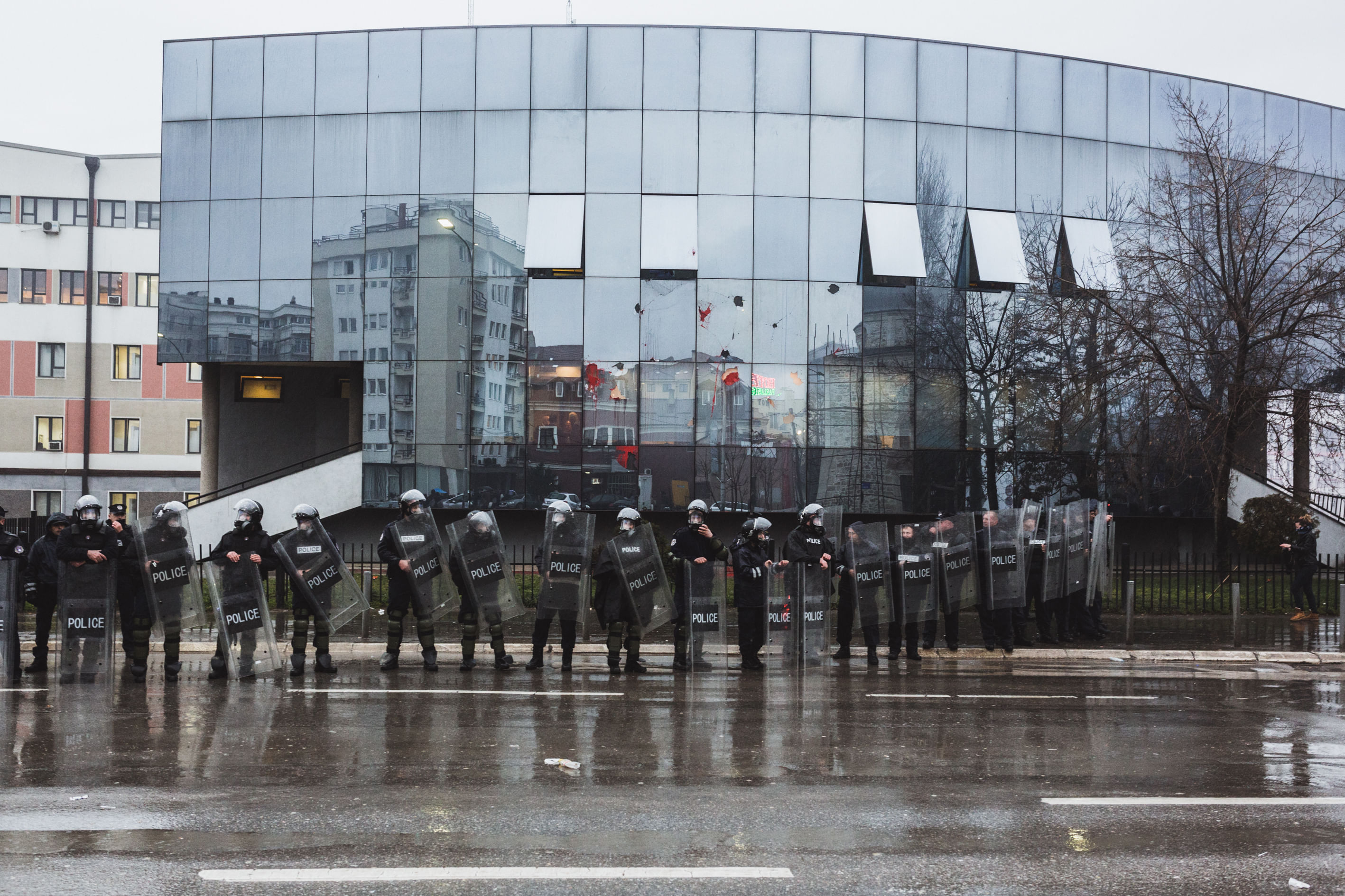 Unter Beschuss: Sitz der Regierung in Pristina