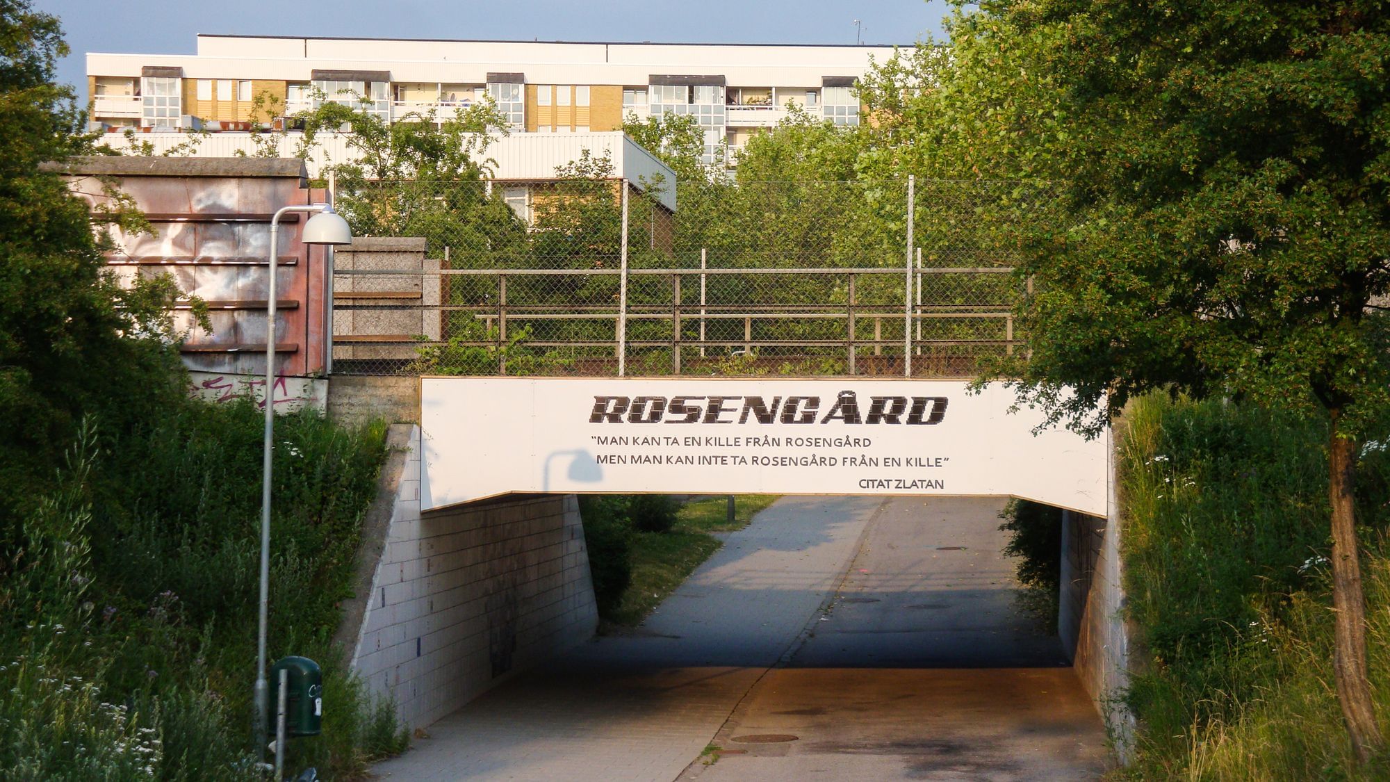 Die Brücke mit dem Zlatan-Zitat