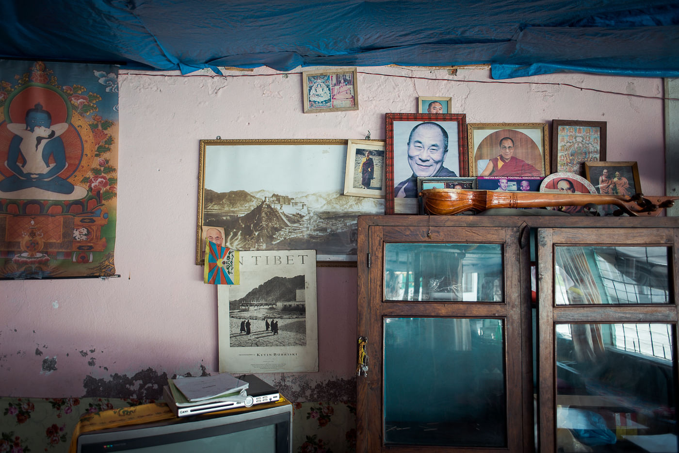 Ein buddhistisches Café in Bodnath, dem Vorort in Kathmandu, in dem die meisten tibetischen Flüchtlinge leben.