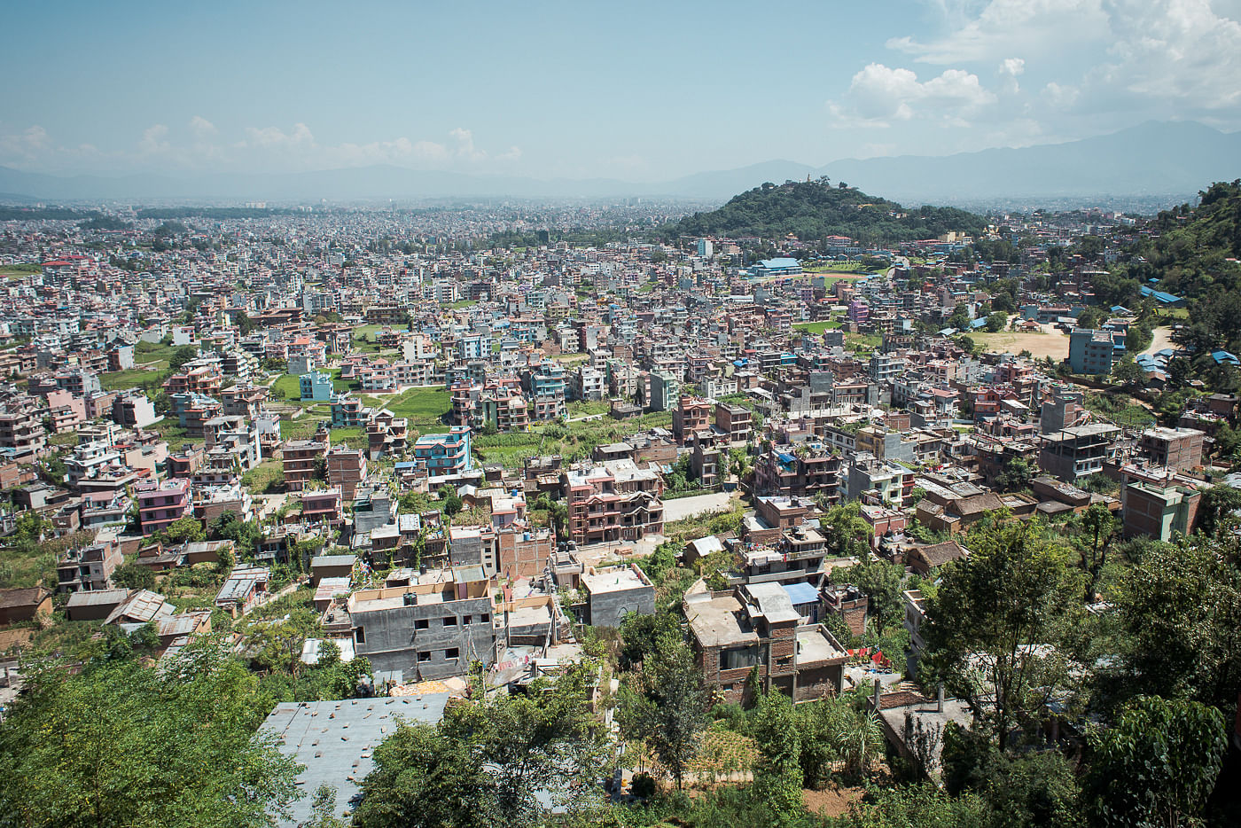 Blick auf Kathmandu, Nepal.