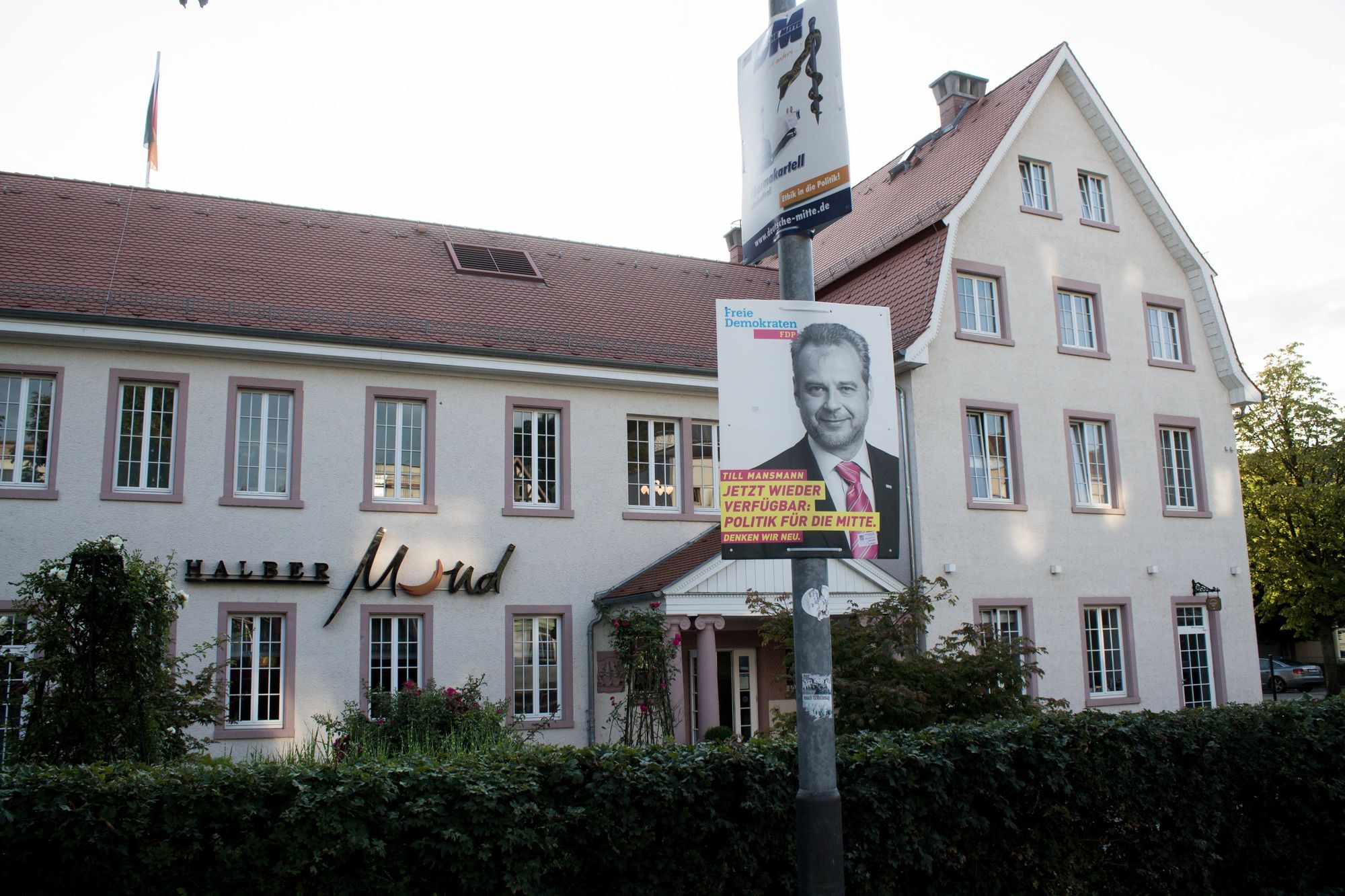 Gasthof Halber Mond in Heppenheim.