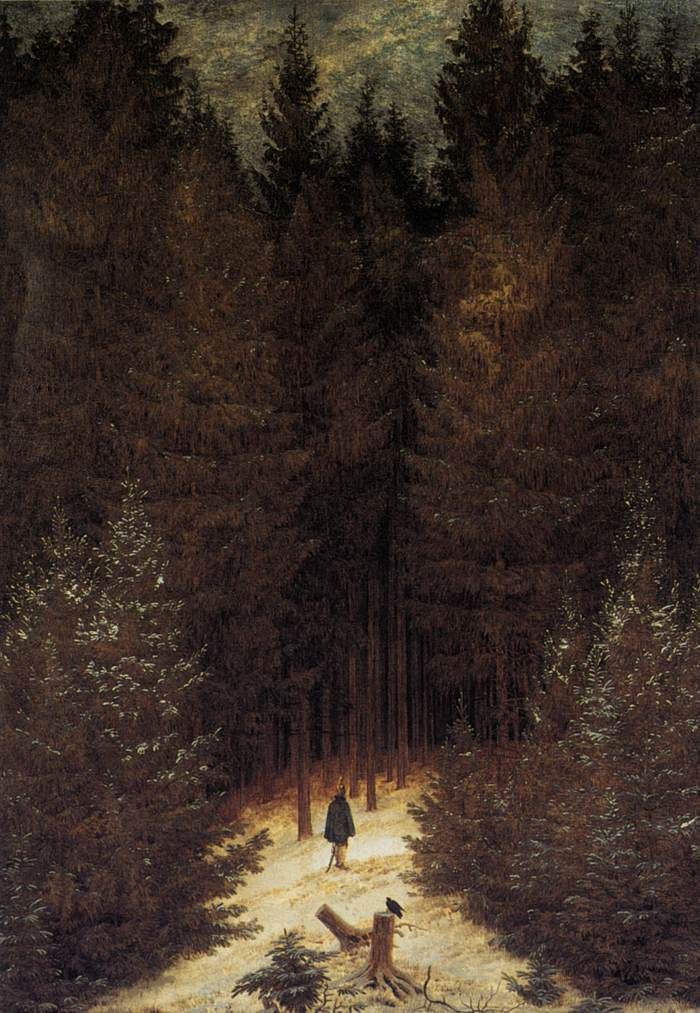 Caspar David Friedrich: Der Chasseur im Wald, 1814.