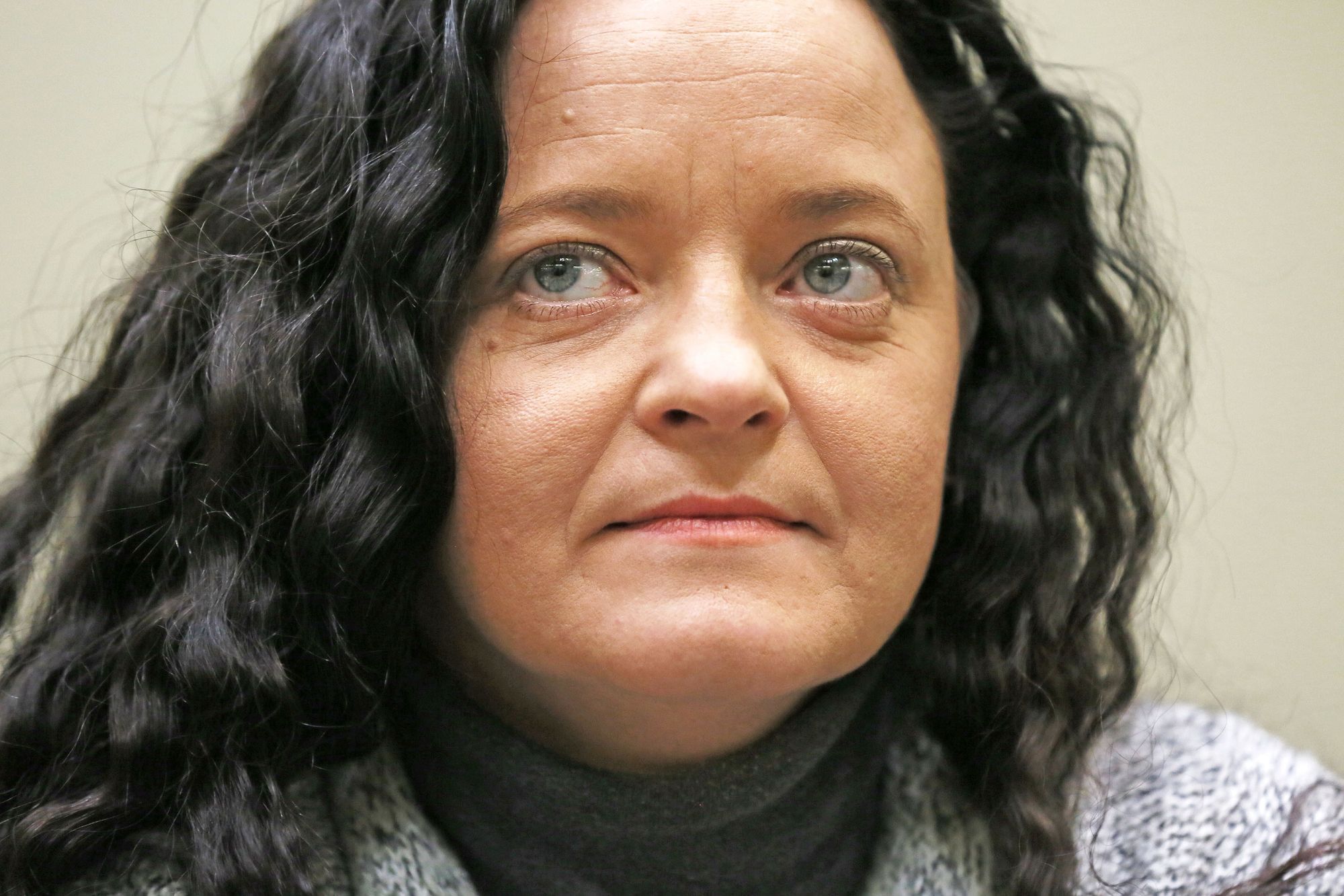 Beate Zschäpe als Angeklagte beim NSU-Prozess in München