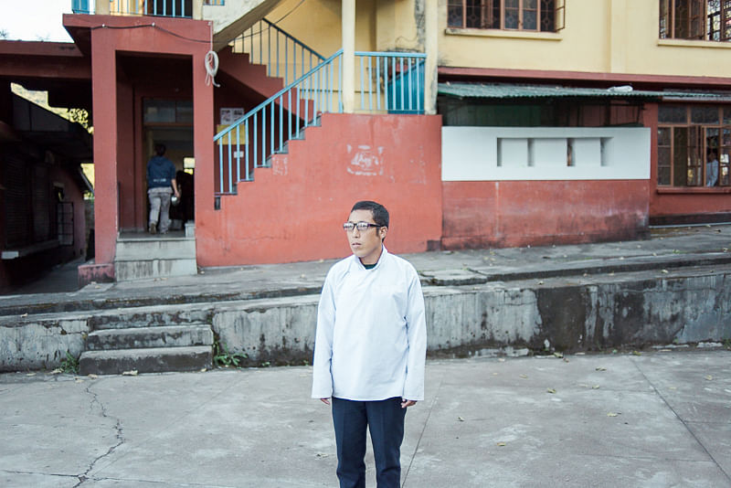 Lobsang Thupten im Tibetan Refugee Center in Lower Dharamsala