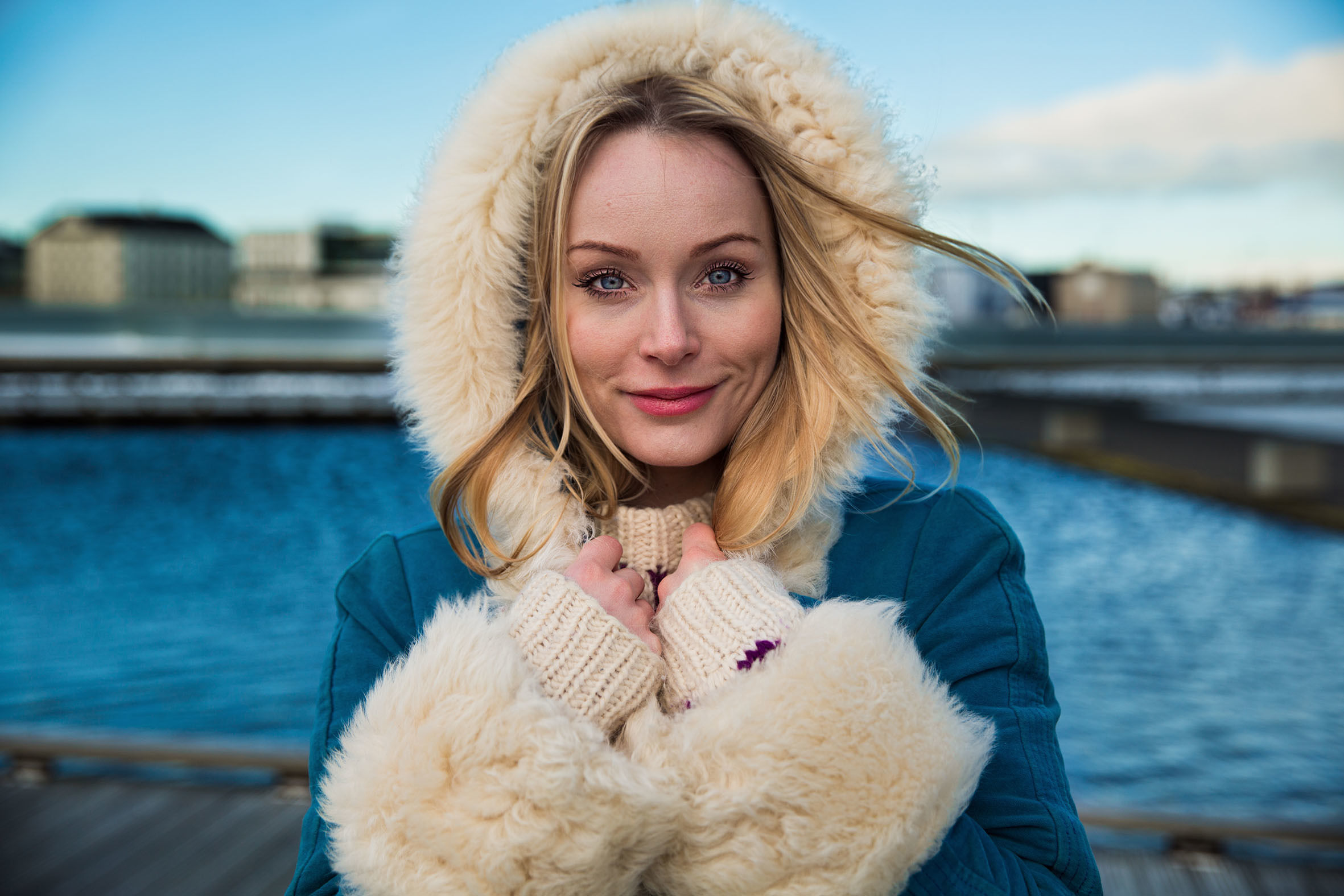 Reykjavík, Island: Thorunn Antonía Magnúsdóttir ist eine isländische Sängerin, das Foto wurde in ihrer Heimatstadt Reykjavík aufgenommen. Thorunn ist kurz vorher Mutter geworden. Sie wünscht sich, dass ihre Tochter voll Glück und Zuversicht heranwächst.