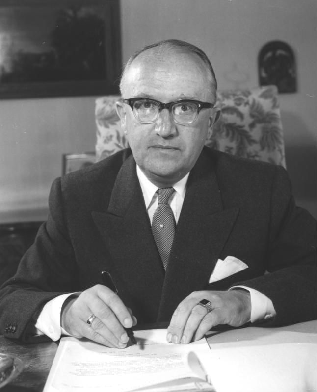 Er wollte Deutschland abschaffen: Walter Hallstein war Staatssekretär im Auswärtigen Amt und wurde 1958 der erste Vorsitzende der Kommission der Europäischen Wirtschaftsgemeinschaft.