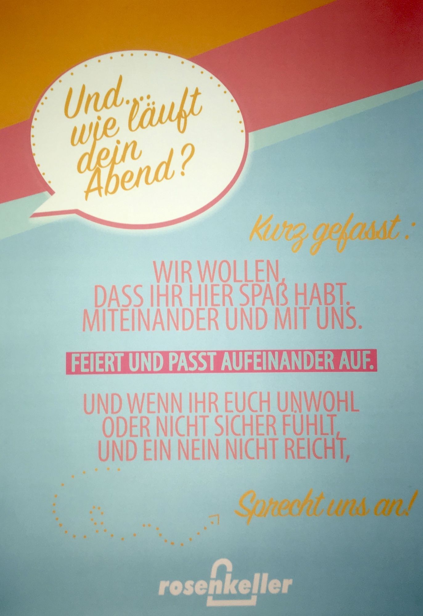 "Wenn ein Nein nicht reicht, sprecht uns an!" In den meisten Clubs in Jena findet man nun solche Plakate.