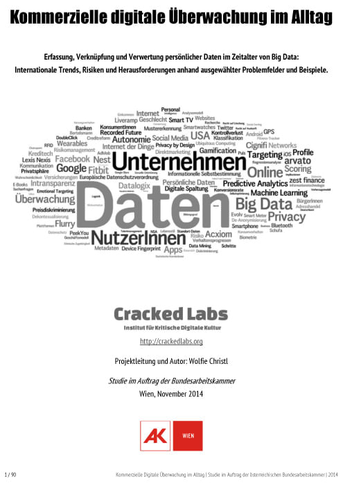 Studie "Kommerzielle Digitale Überwachung im Alltag"